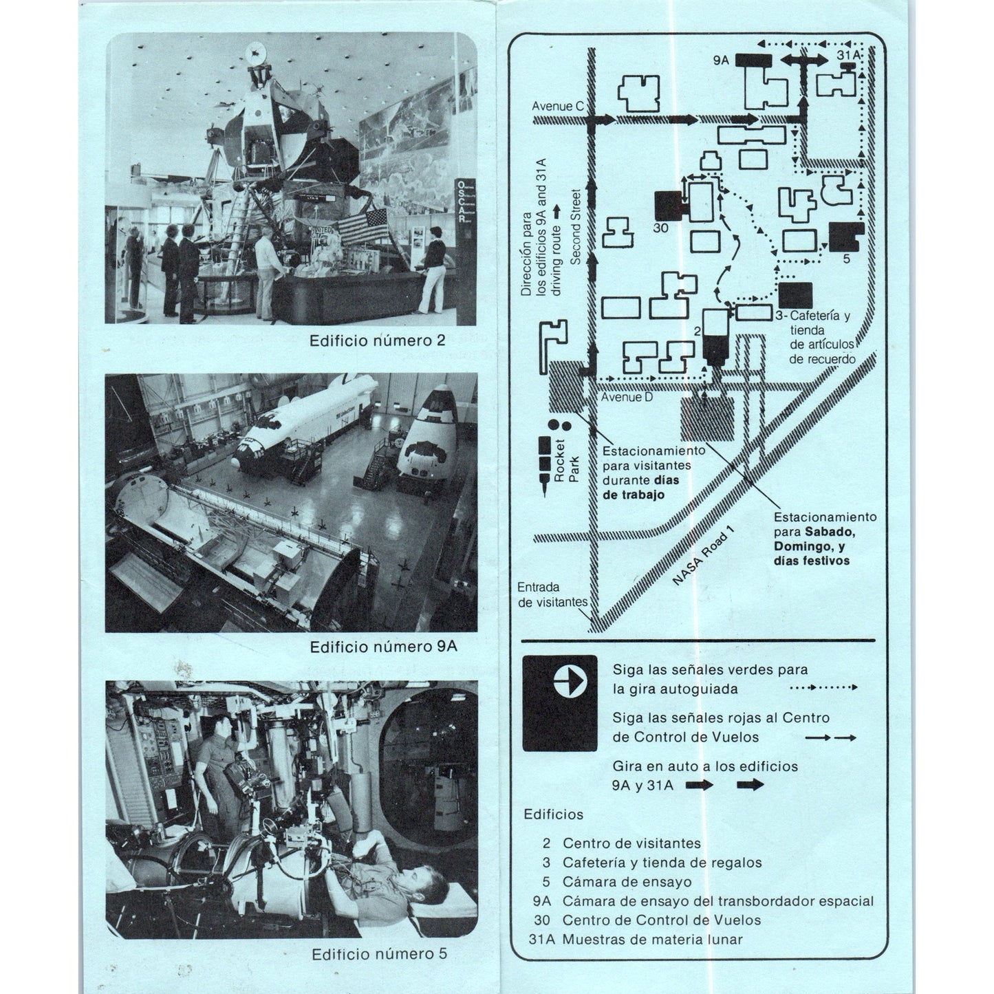 1980s NASA Lyndon B. Johnson Space Center Spanish Program Brochure TF4-BC