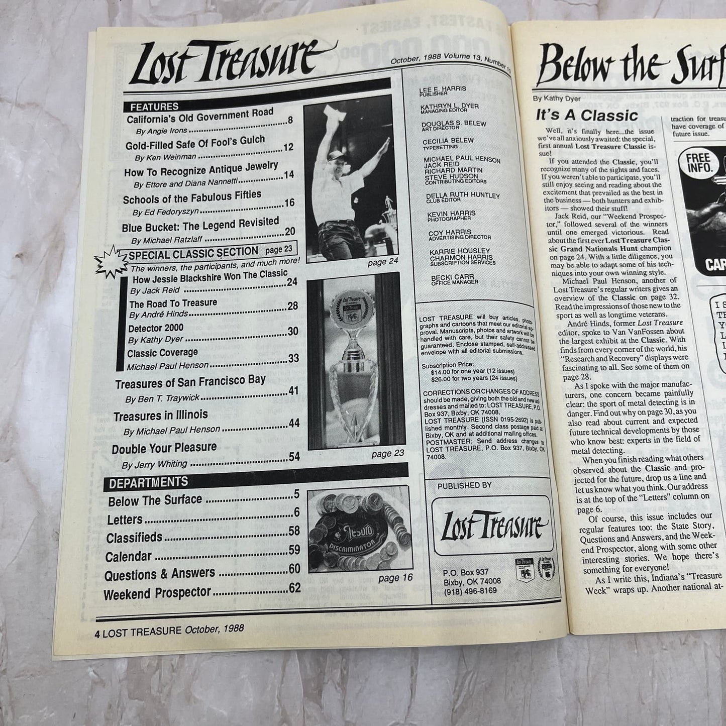 1988 Oct - Lost Treasure Magazine - Treasure Hunting Gold Prospecting M15