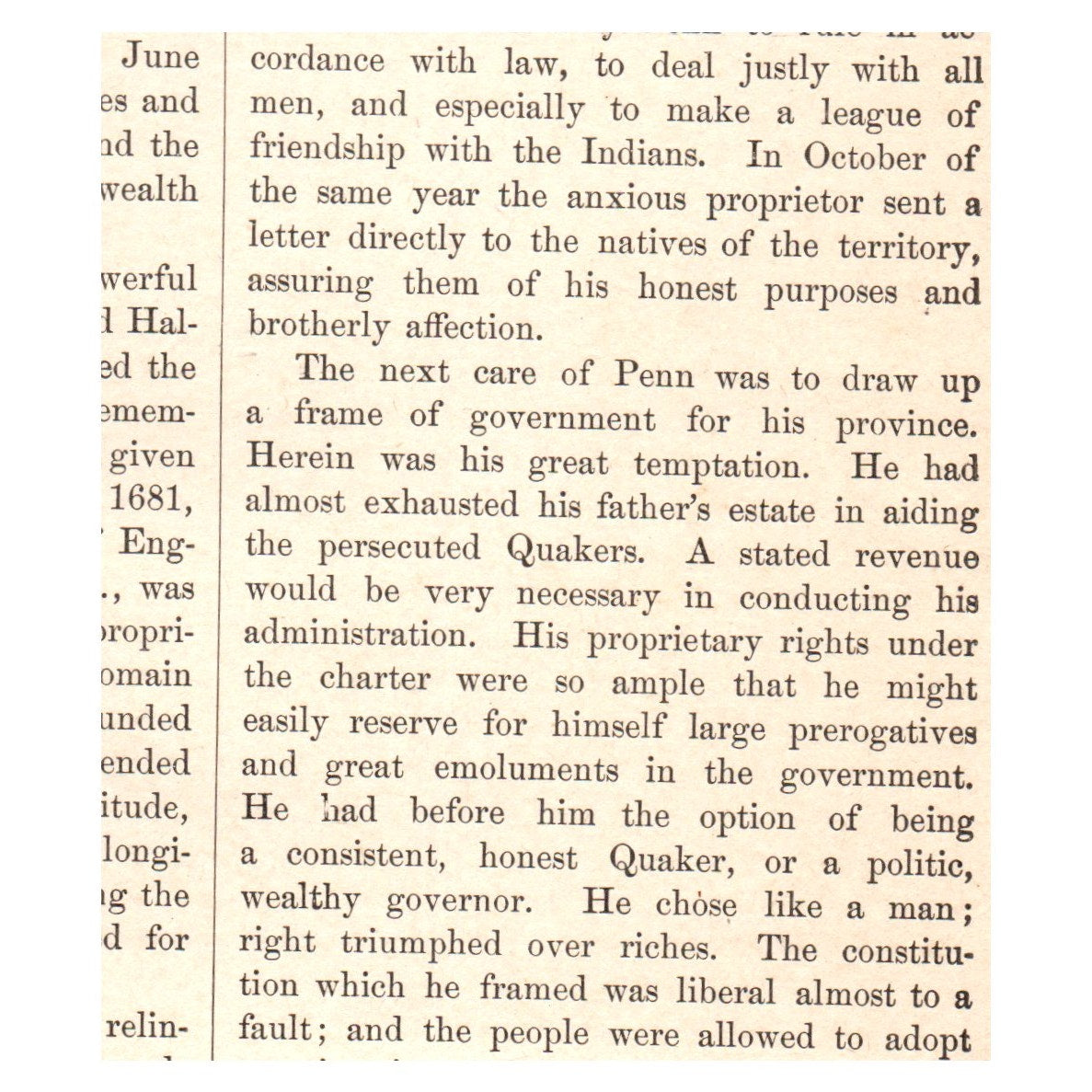 William Penn 1911 Engraving Print AF5-M1