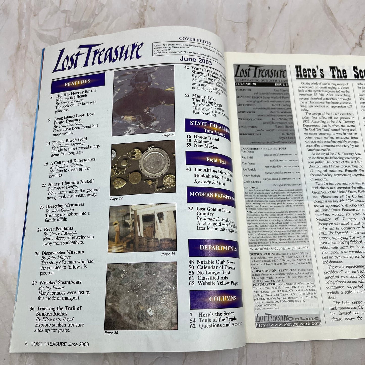 2003 June - Lost Treasure Magazine - Treasure Hunting Gold Prospecting M14
