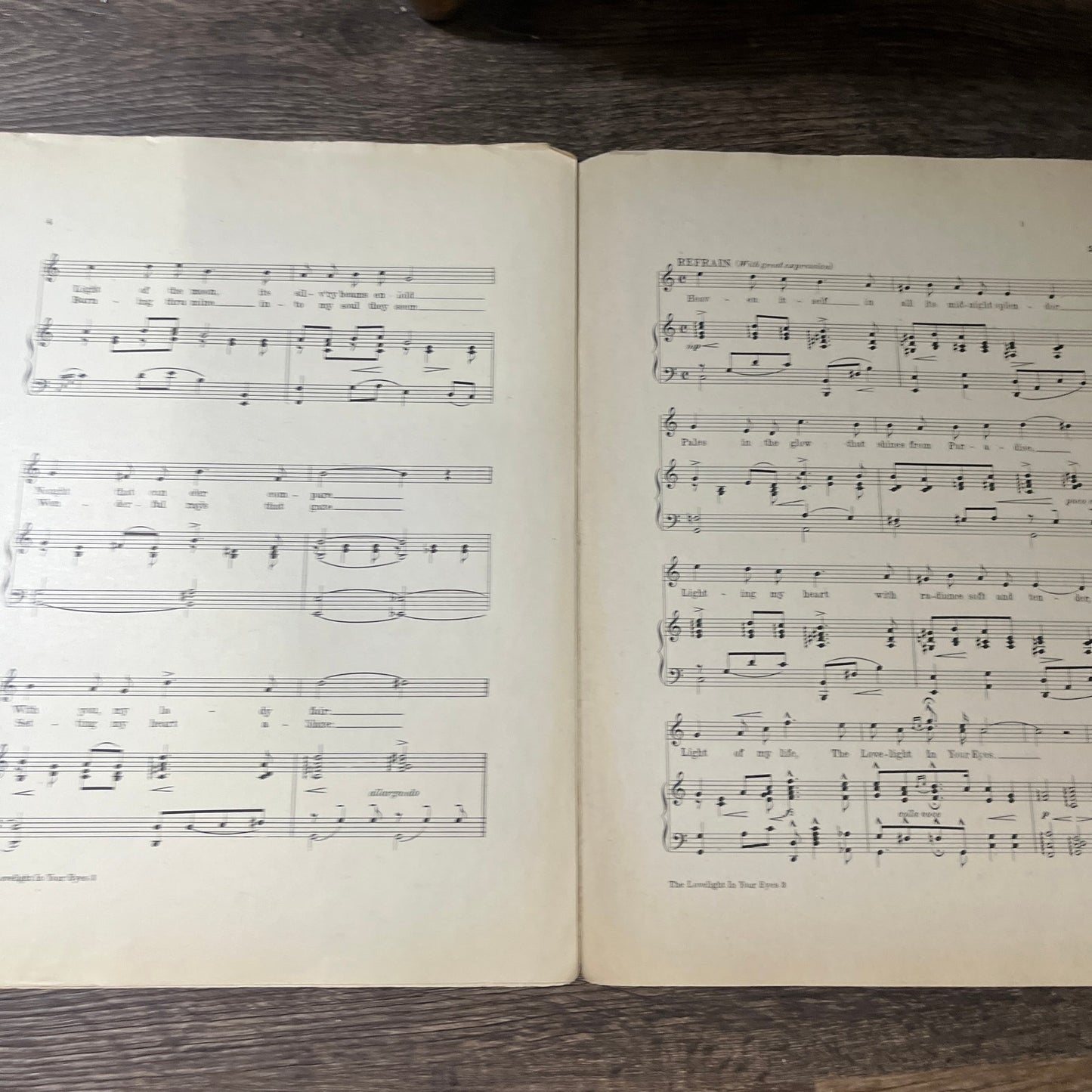 The Lovelight In Your Eyes Leo Edwards Ballard Macdonald 1916 Sheet Music V13