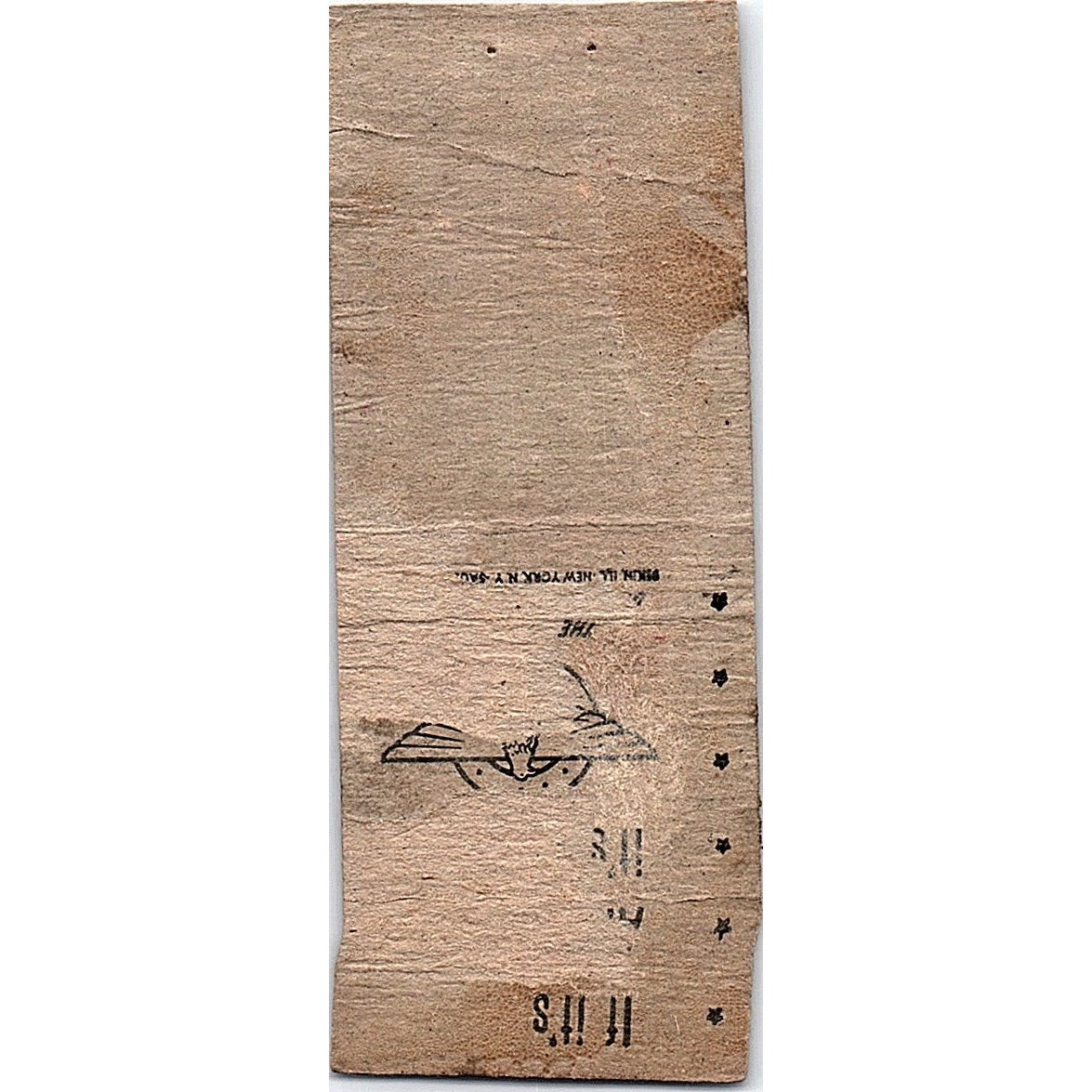 The American Distilling Co Pekin IL Sausalito CA Vintage Matchbook Cover SC7-Y4