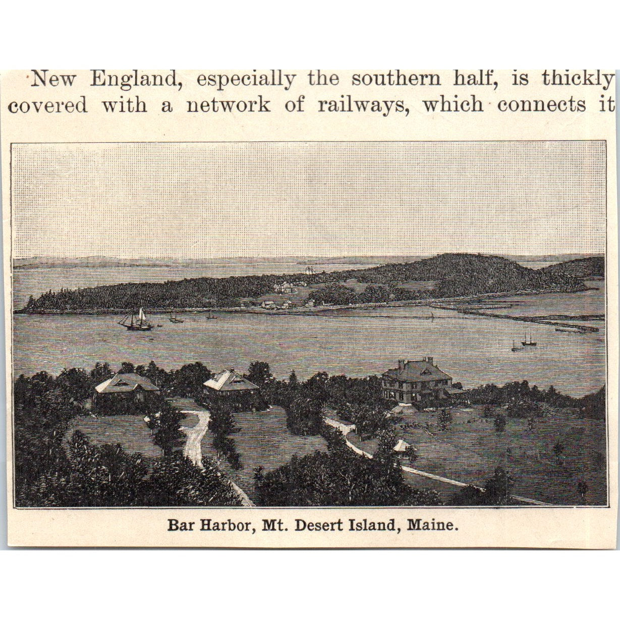 Public Library in Boston Massachusetts 1901 Engraving AF2-P3