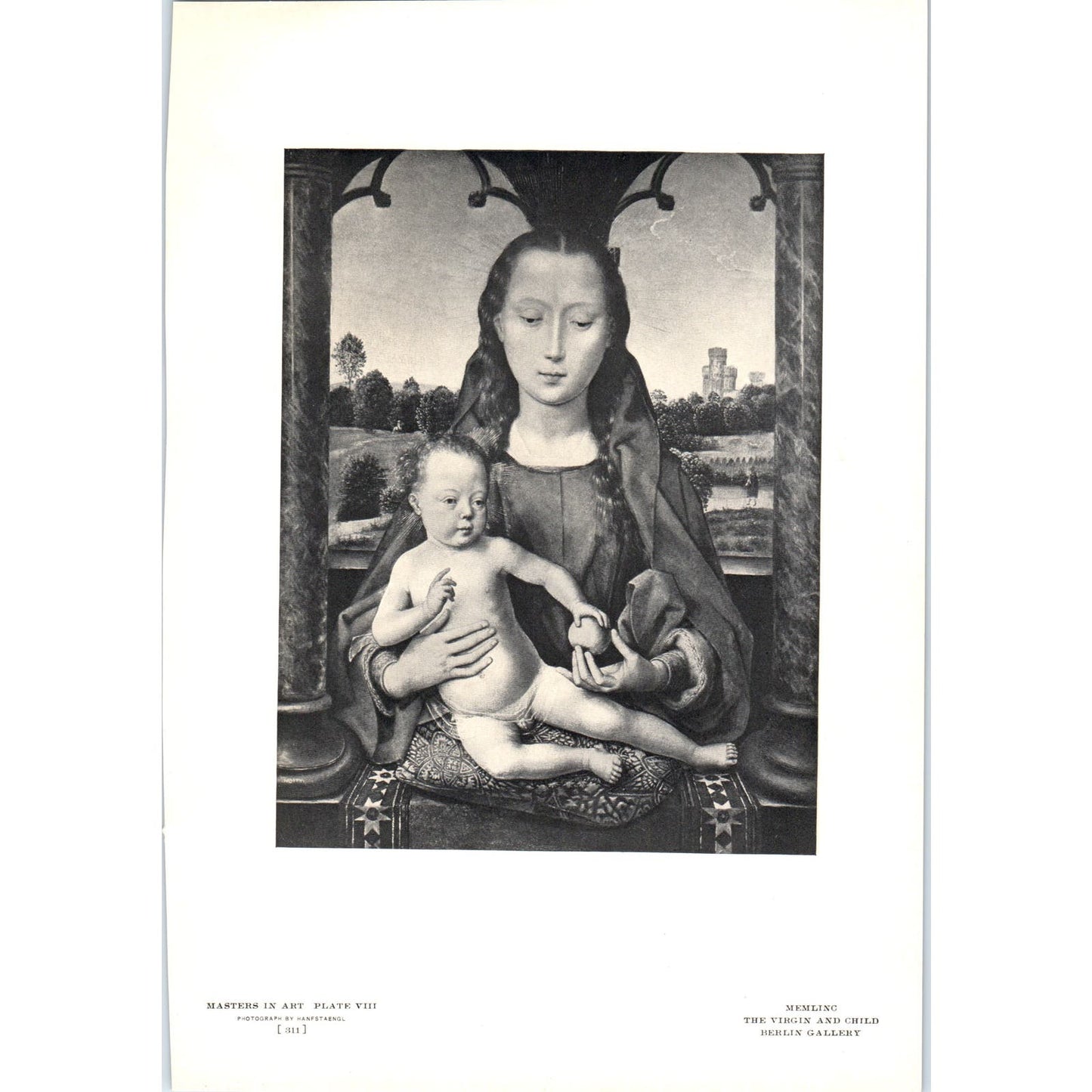 The Virgin and Child - Memlinc c1905 Art Print D16
