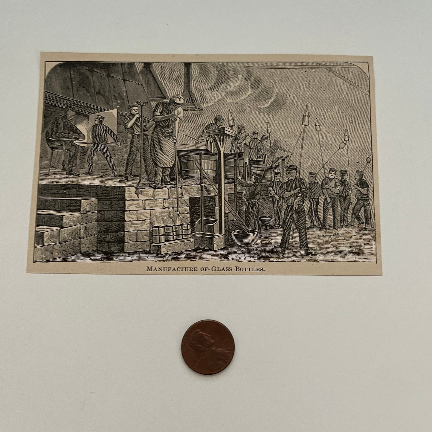 Manufacture of Glass Bottles 1894 Art Engraving SAG4-8