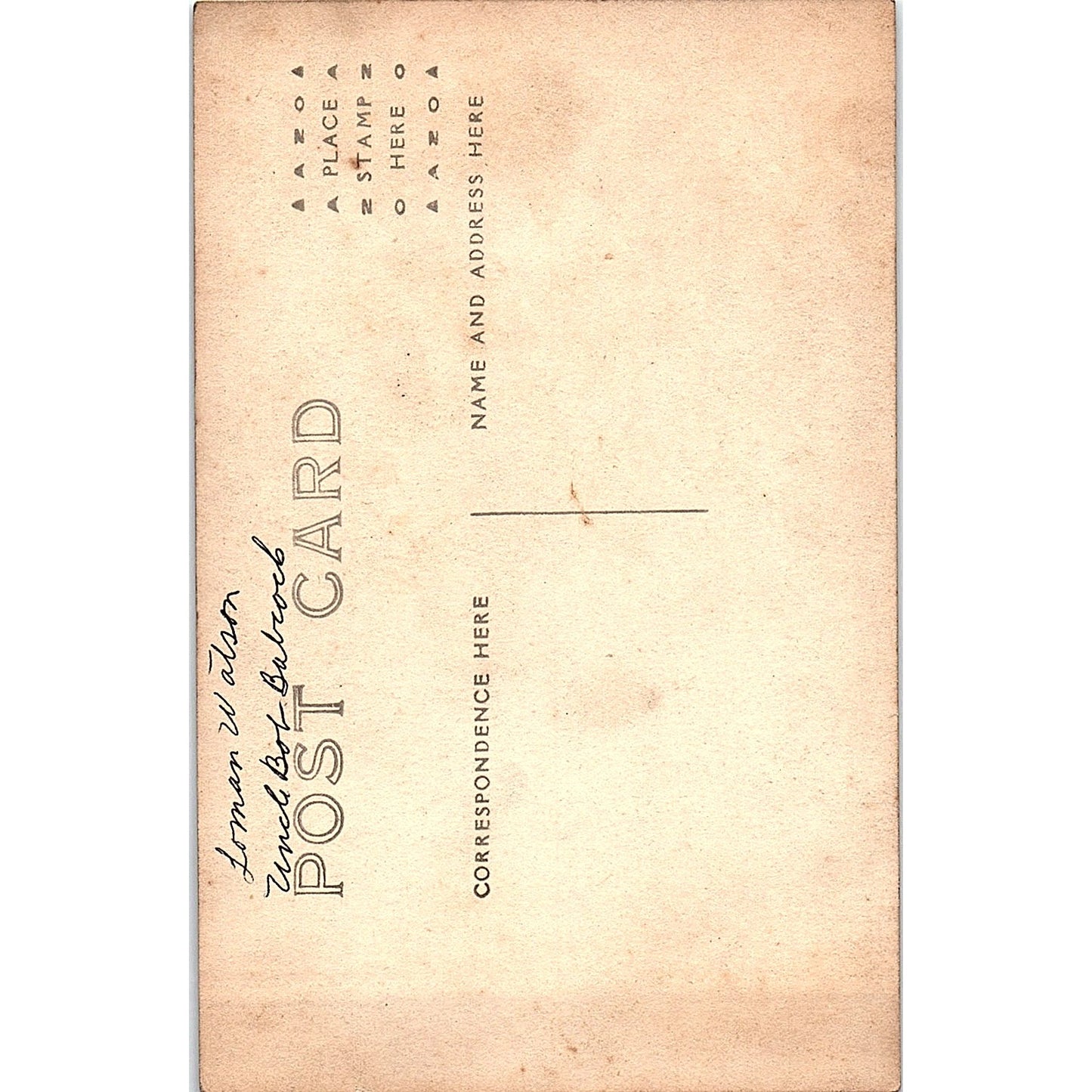 2 Men in Jaunty Caps - Loman Watson, Bob Babcock Antique RPPC Postcard PE14