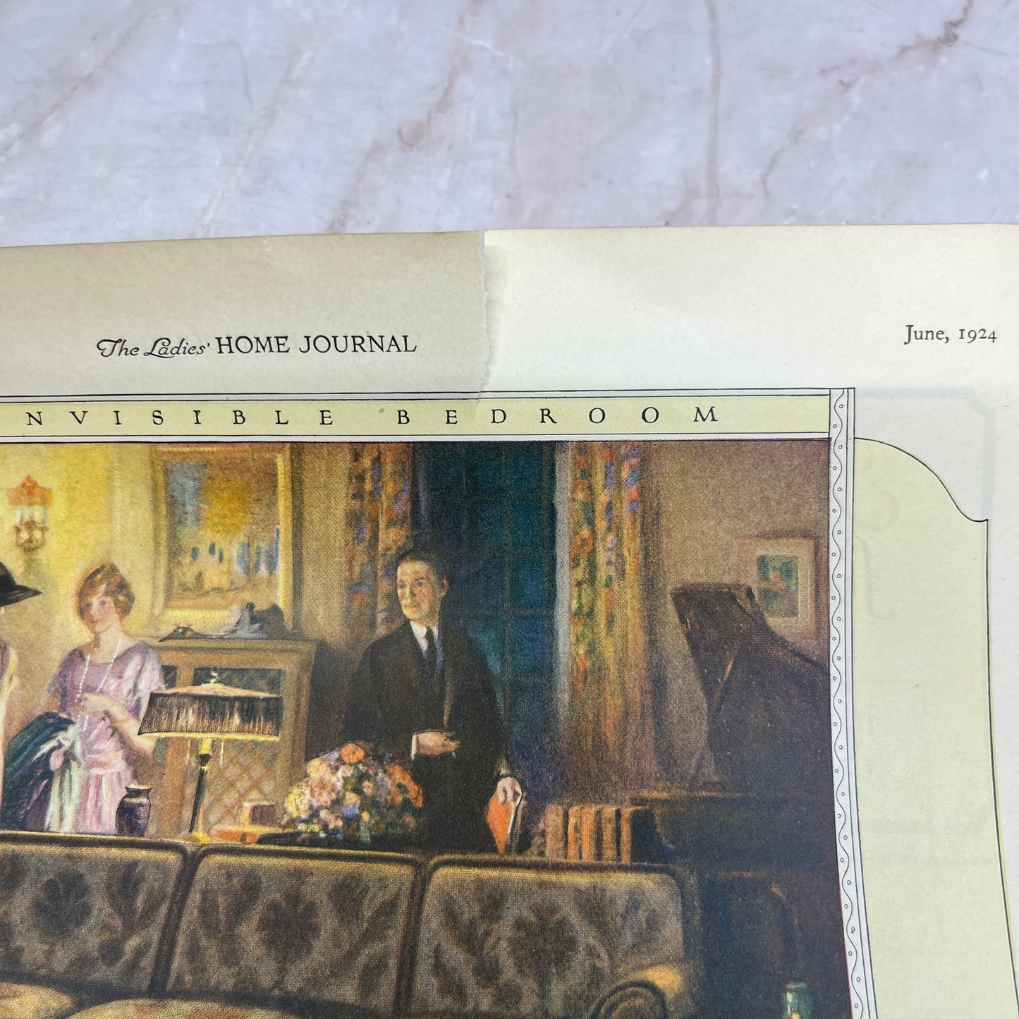 Kroehler Davenport Bed Chicago IL 1924 Magazine Ad FL6-11