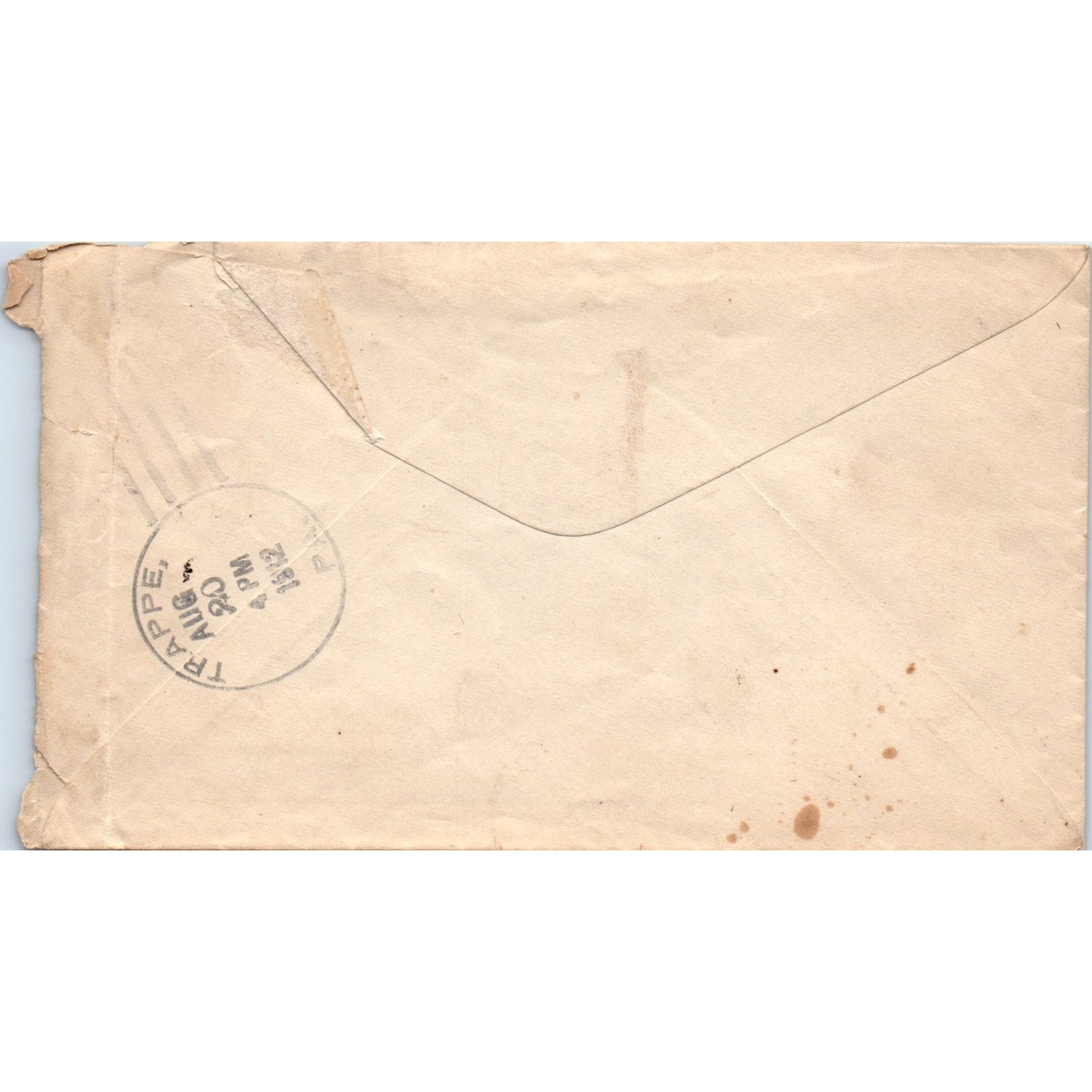 1912 Collegeville Bank to Cora Rambo Trappe PA Postal Cover Envelope TG7-PC2