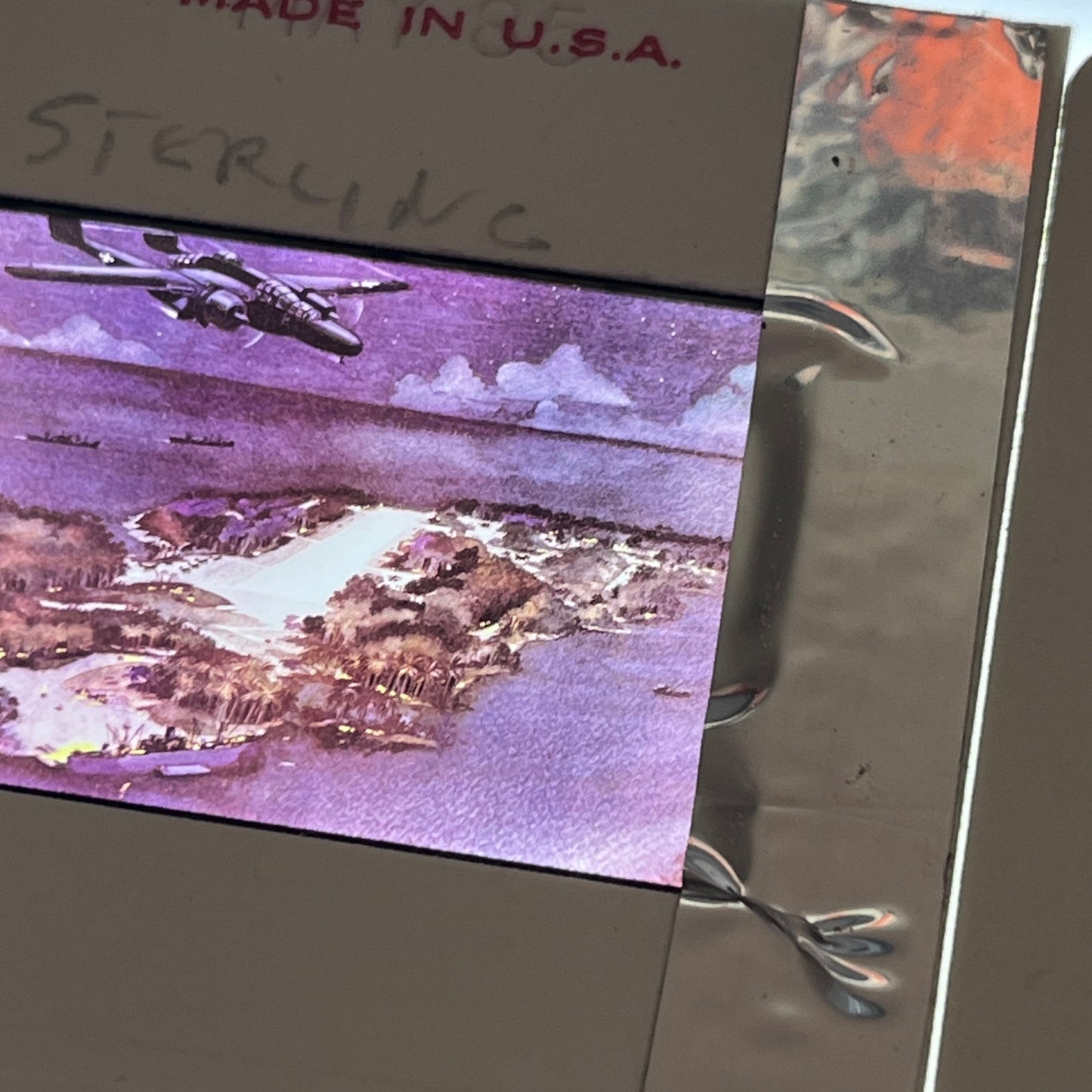 WWII 1944 - 17 Slides United States Soldier at Stirling Island Airfield TB8-SL1