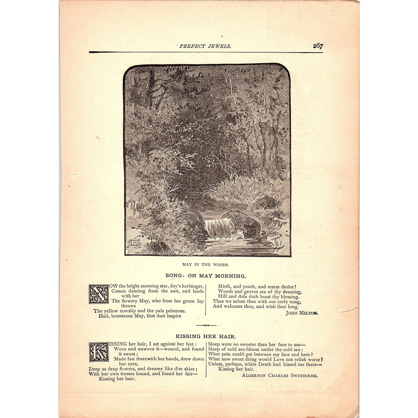 The Inchcape Rock Robert Southey, On May Morning John Milton 1884 Poem TA5-CJ-2