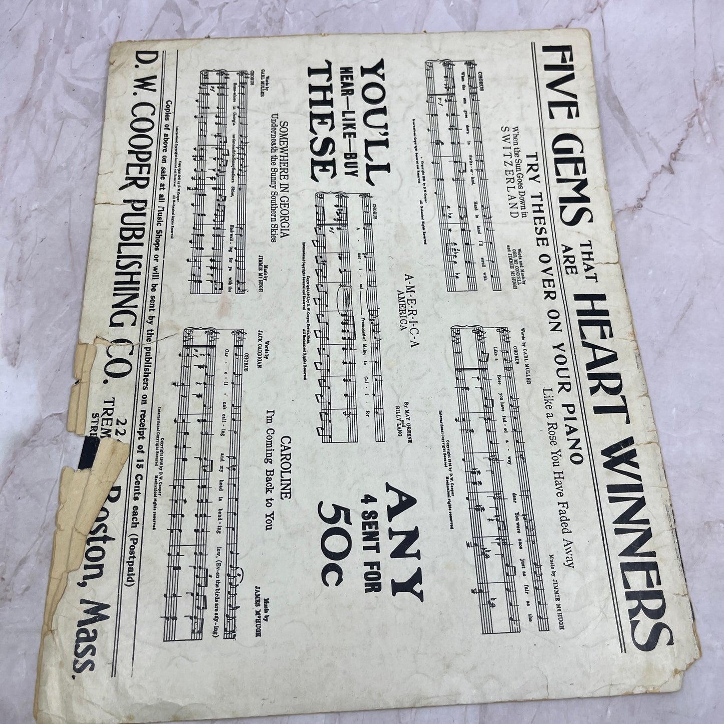 1918 I'm a Devil With The Ladies Carl Muller Vin Plunkett Sheet Music Ti5
