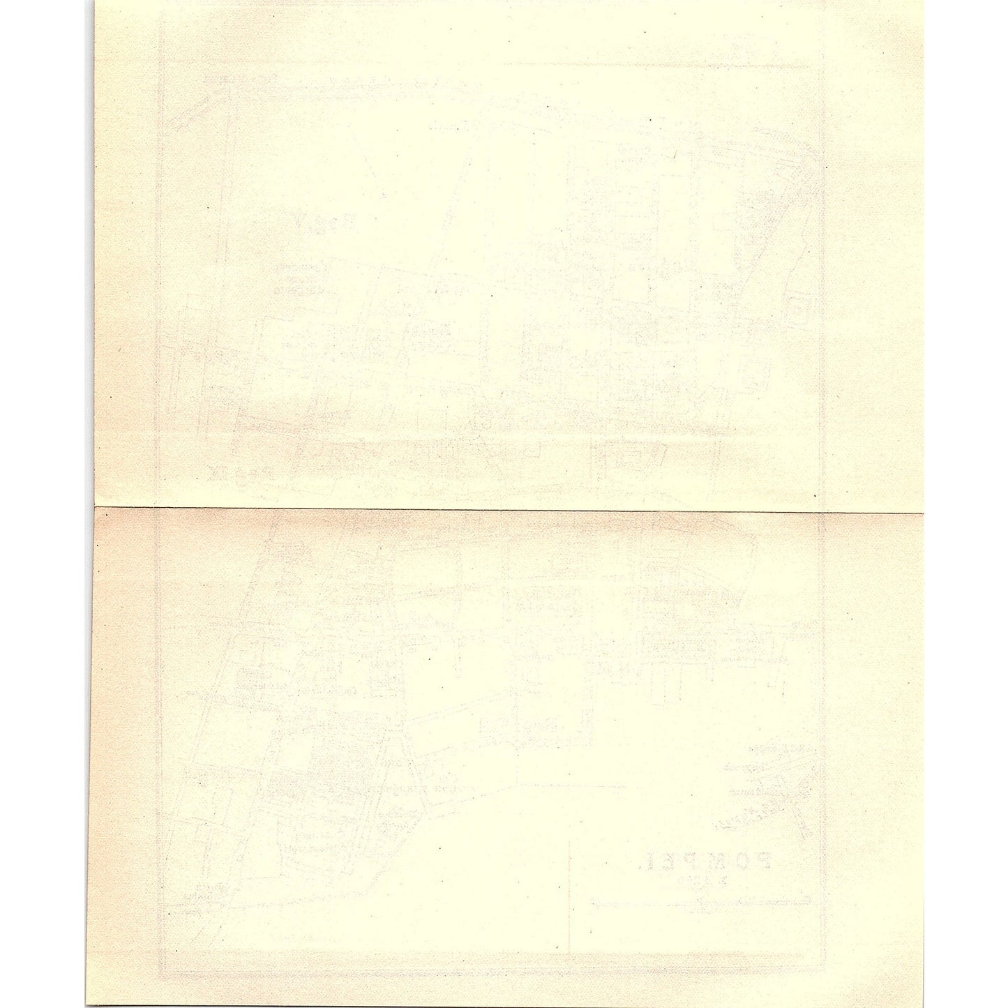 1905 Map of Pompeii Italy AG4-6