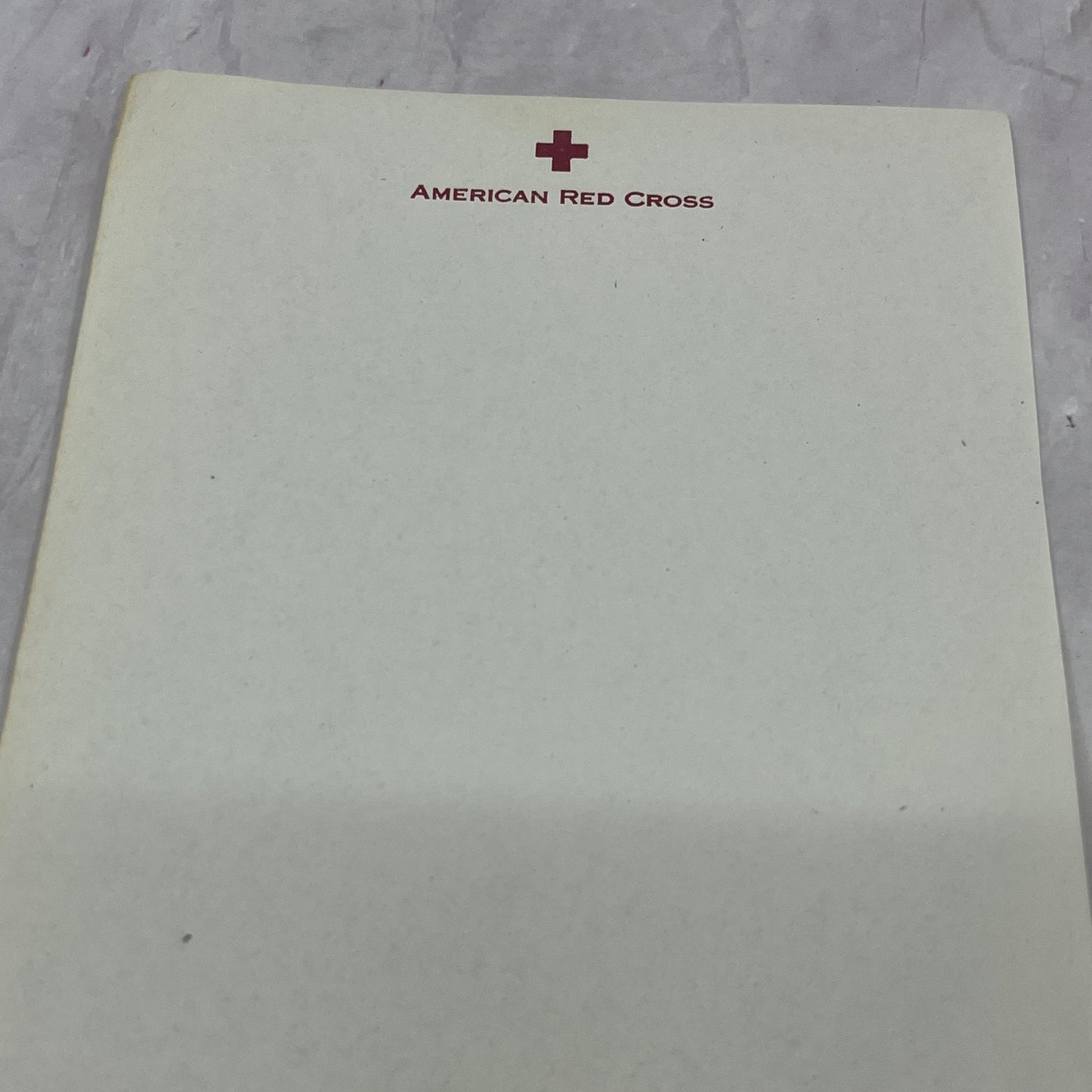 c1945 WWII American Red Cross Letterhead Blank Form 539-A TB8-OD