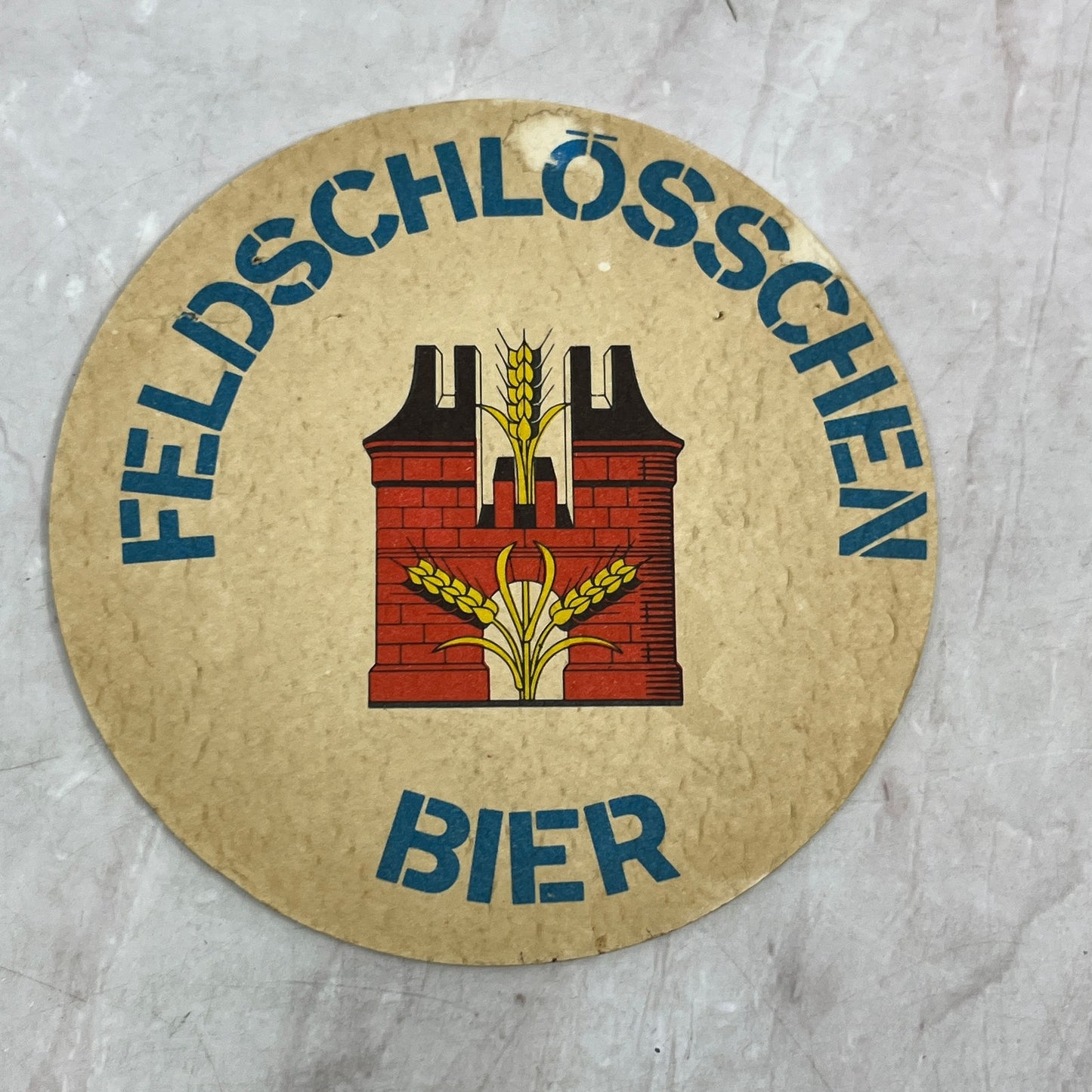 Vintage Feldschlösschen Bier Ob Humper Oder Stange German Beer Coaster TJ5-CO1