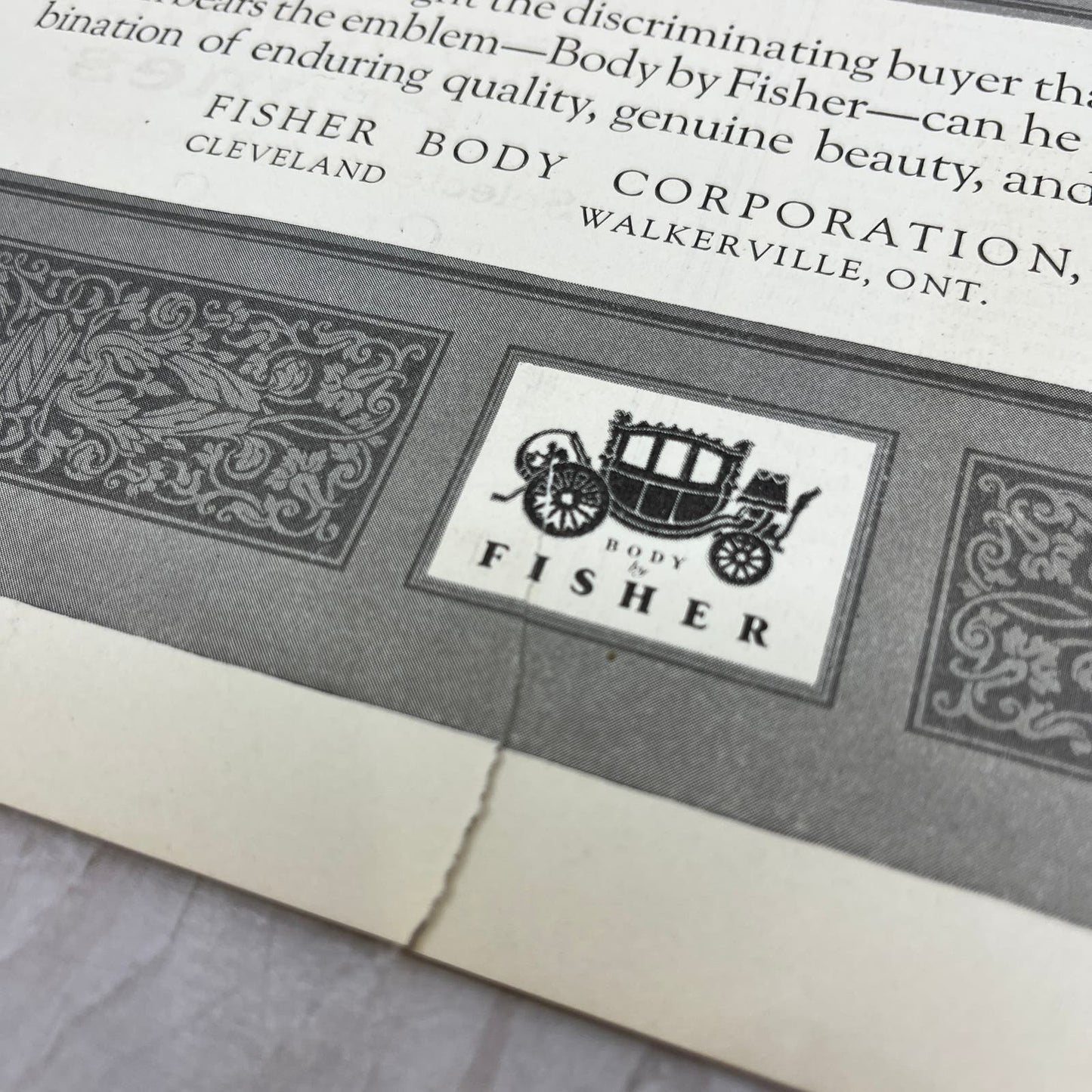 Fisher Motor Car Body Co Detroit 1924 Magazine Ad FL6-11