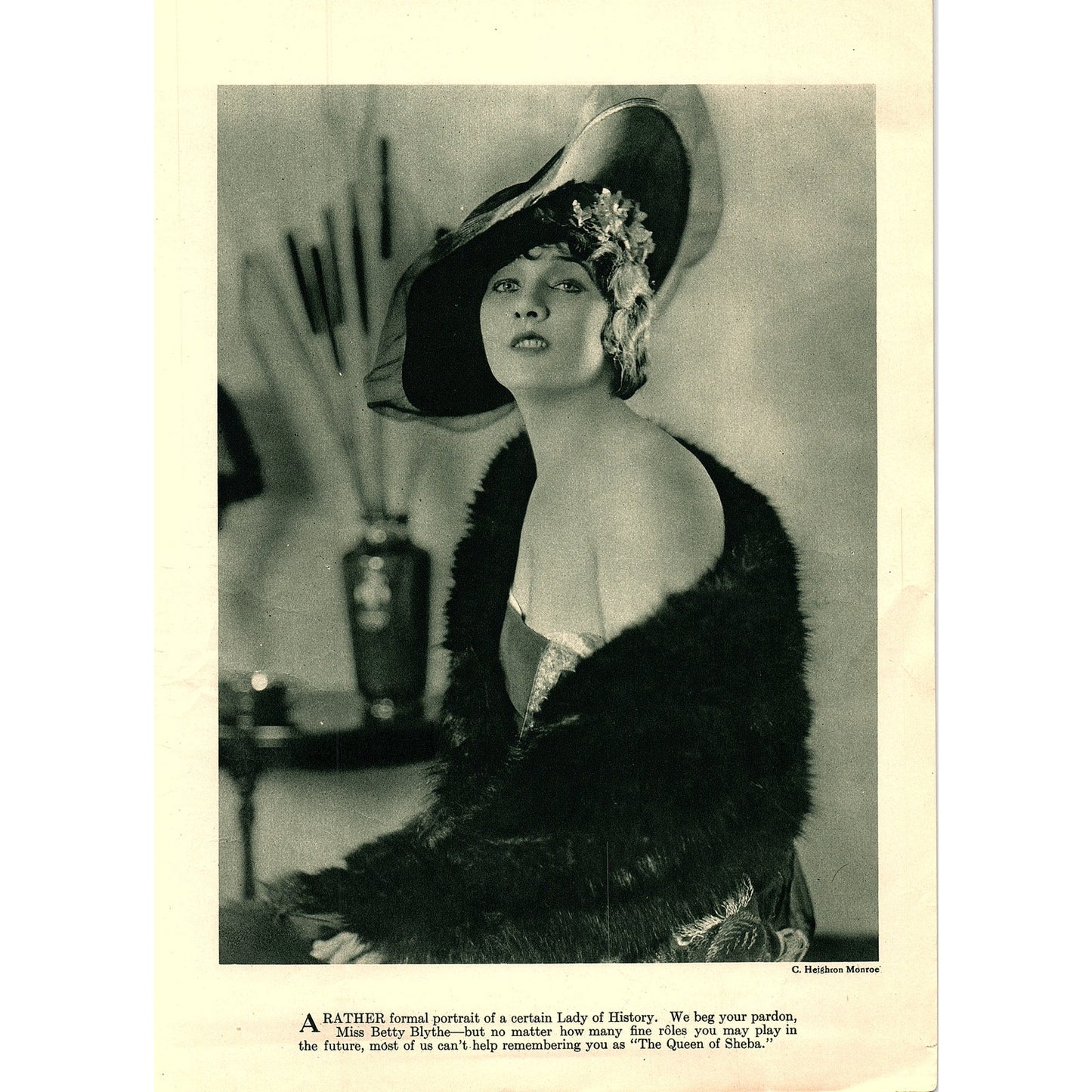 Marguerite Clark, Betty Blythe Scrambled Wives Queen Sheba Double Sided 8x11 V9