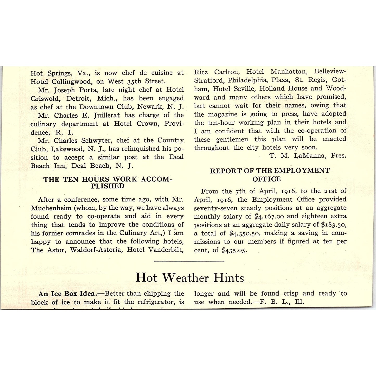 The Easy Freezer for Ice Cream Wm A Sexton Co New York 1916 Ad AF6-15