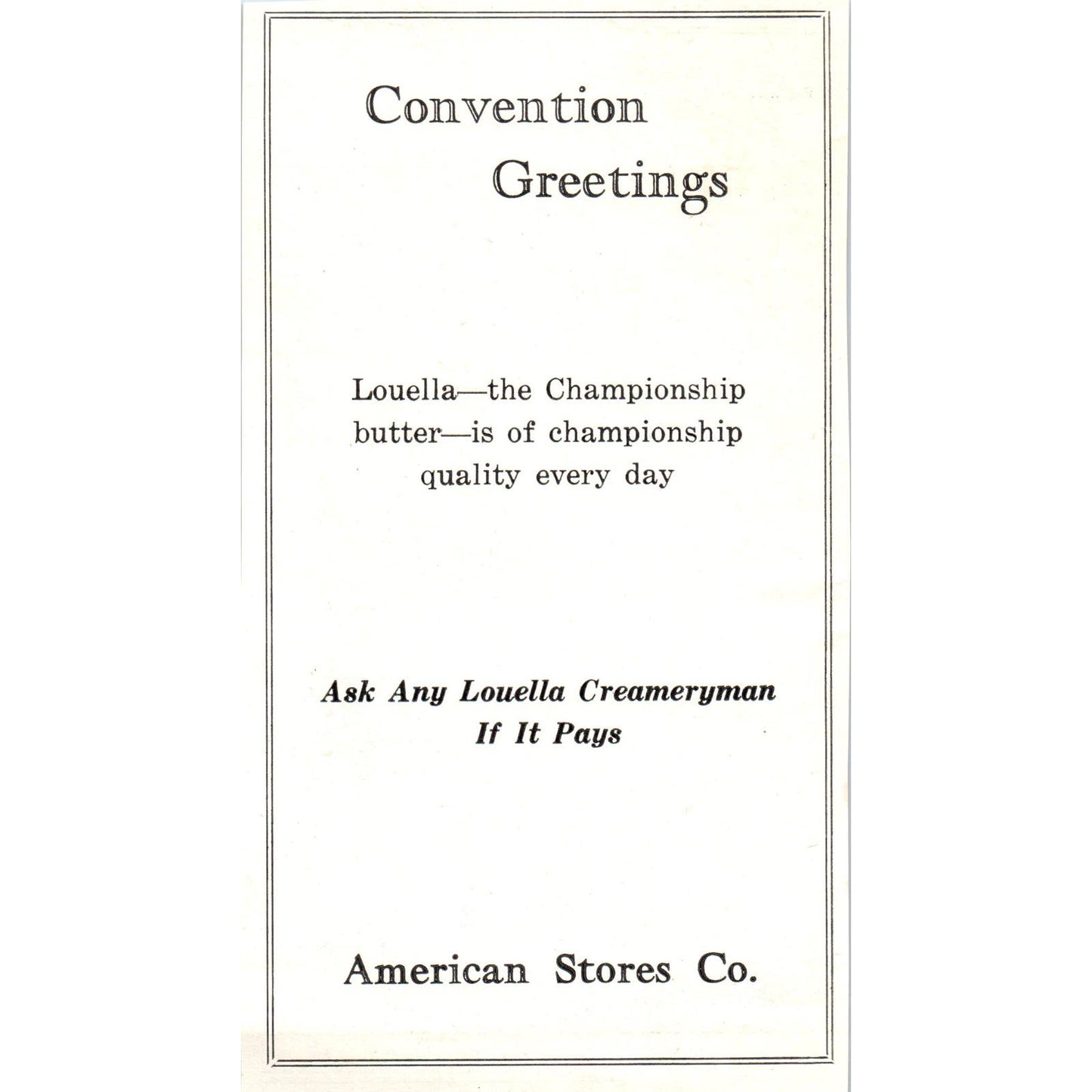 Lincoln Equipment Inc. St. Paul MN, American Stores Co 1953 Ad AE9-DC1
