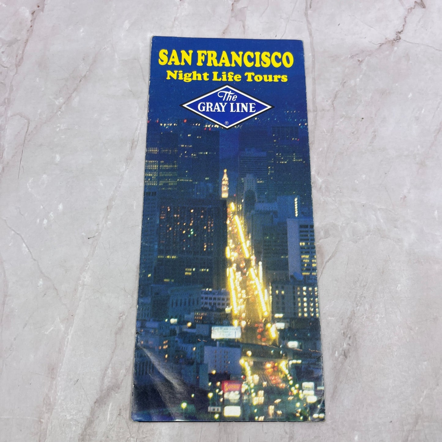 1970s Gray Line San Francisco Night Life Tours Fold Out Travel Brochure TH9-CB