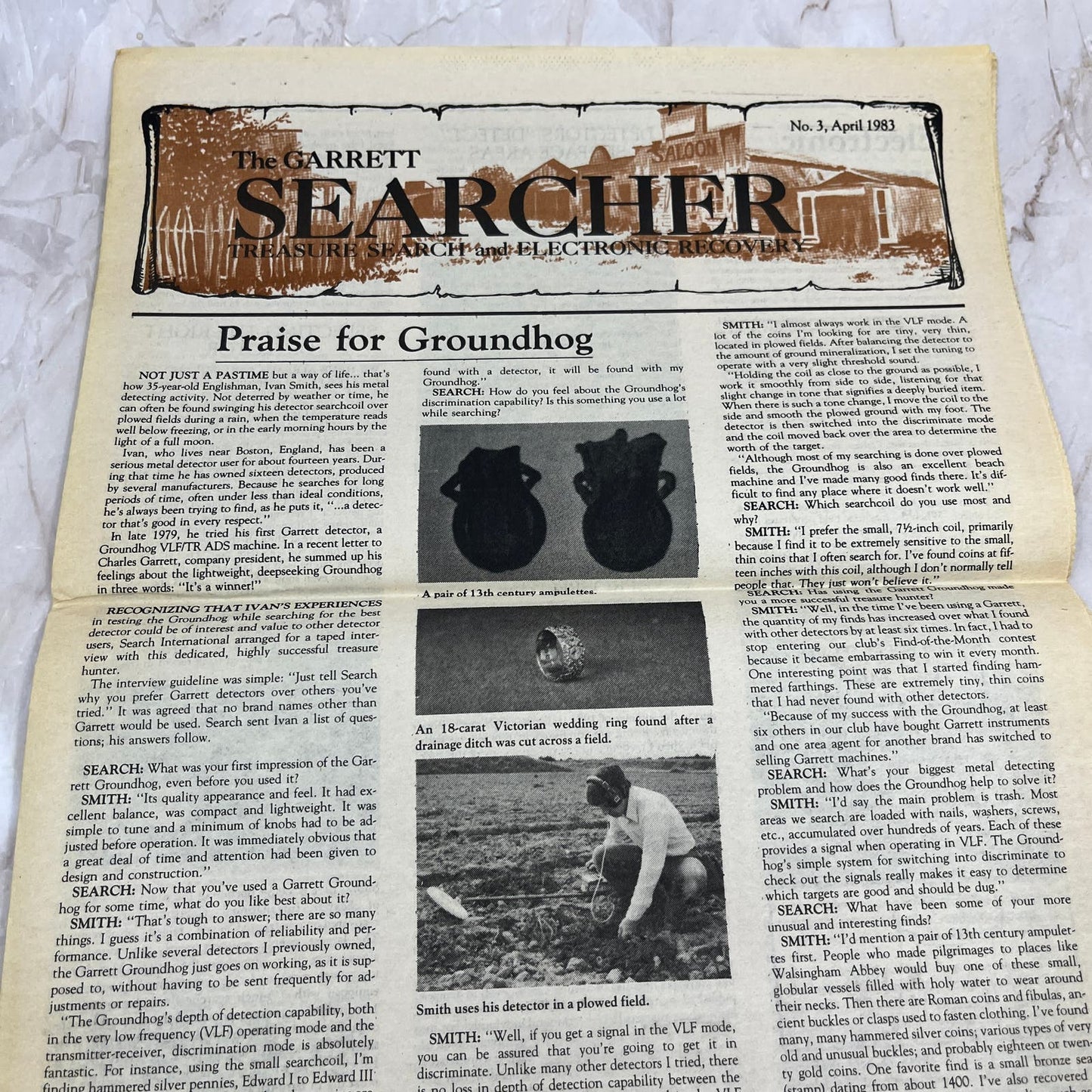 1983 Apr The Garrett Searcher Newsletter Treasure Search Electronic Recovery M11
