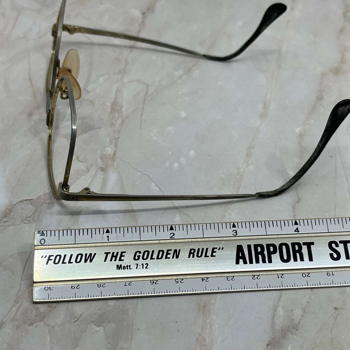 Retro Gold Tone Square Sunglasses Eyeglasses Frames TE9-G5-4