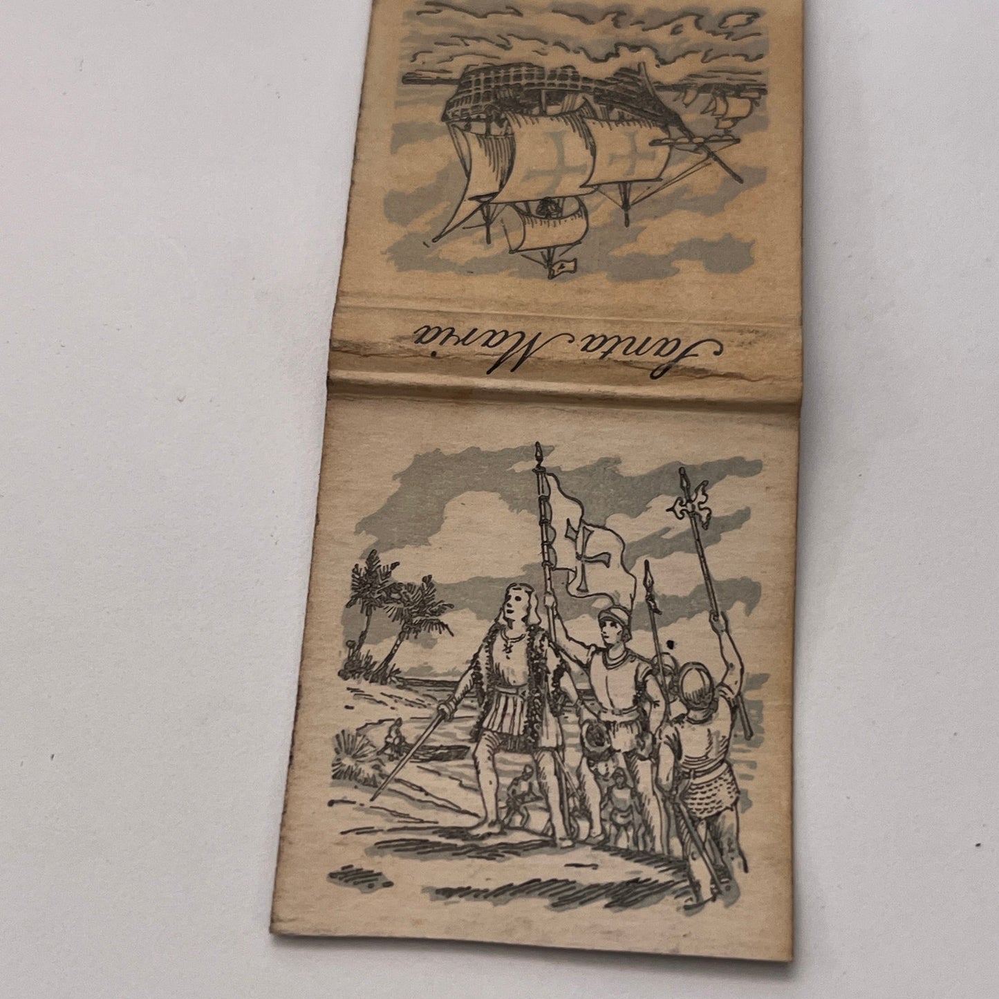 Santa Maria Ship Vintage Matchbook Cover TB8-MB-11