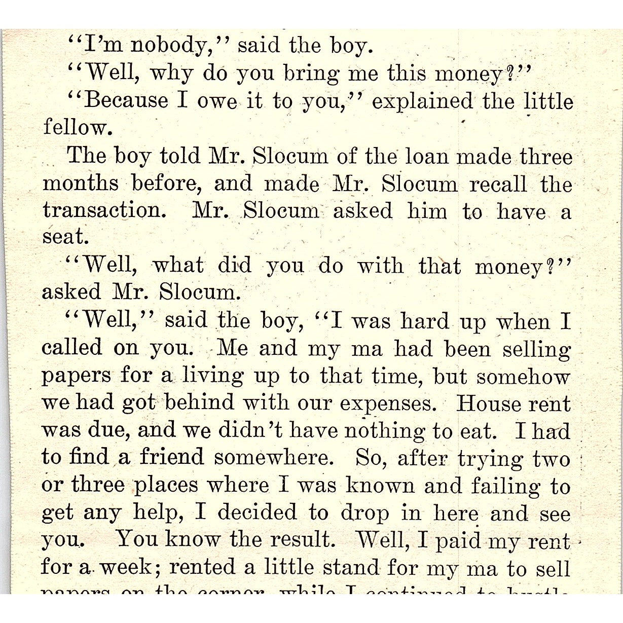 African American Boy in an Office "Lend Me $5" 1905 Picture AG2-H2
