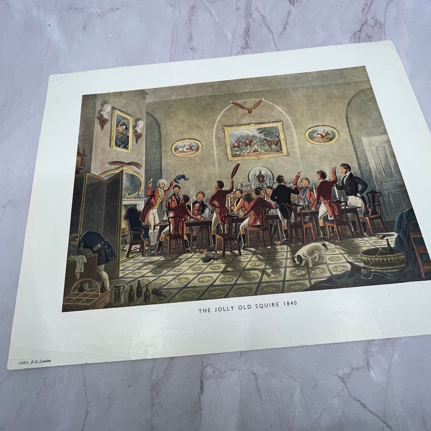 The Jolly Old Squire by Henry A. Papprill Lithograph 9.5x12.5" Art Print V20