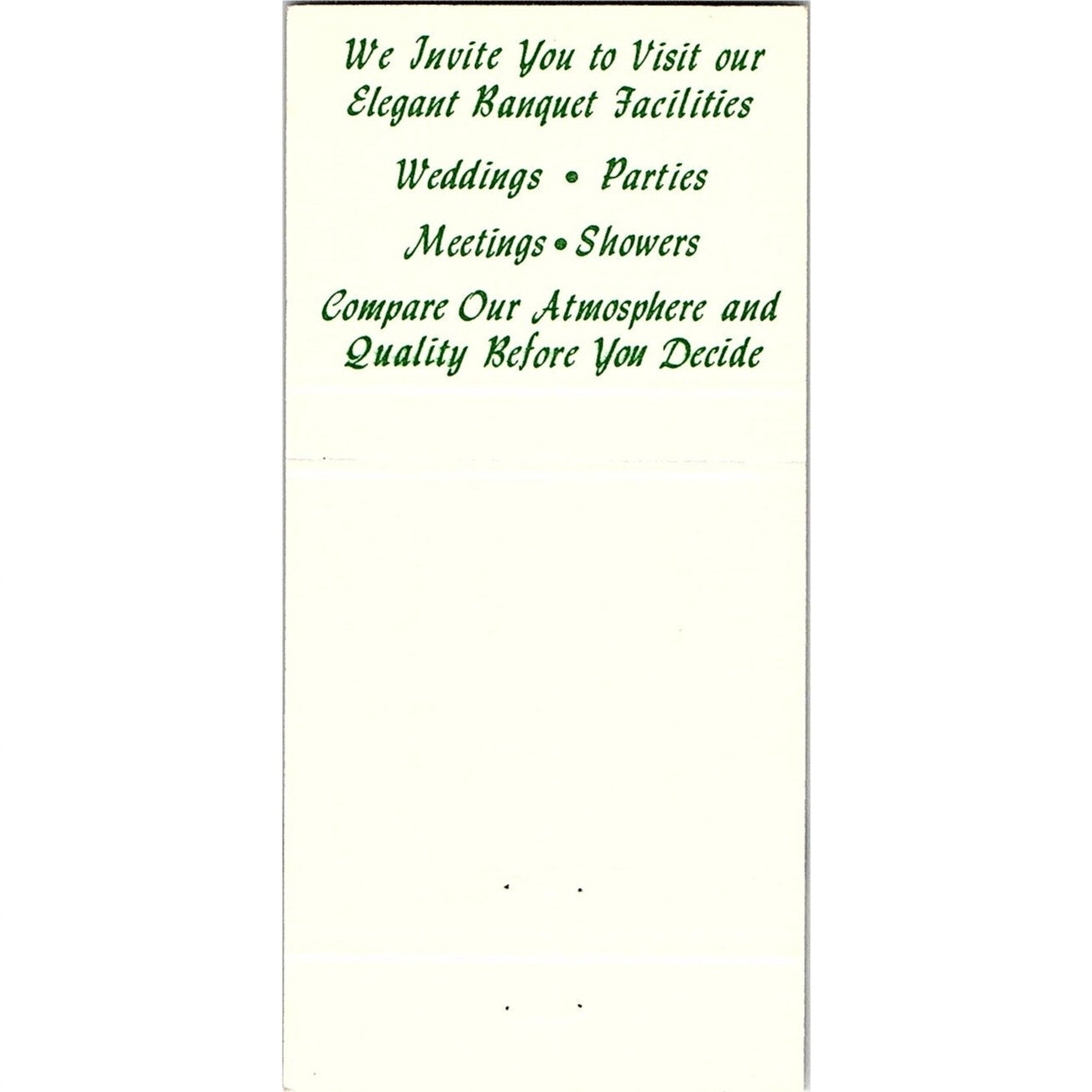 William Tell Restaurant & Lounge LaGrange IL Vintage Matchbook TB6-MB2-8