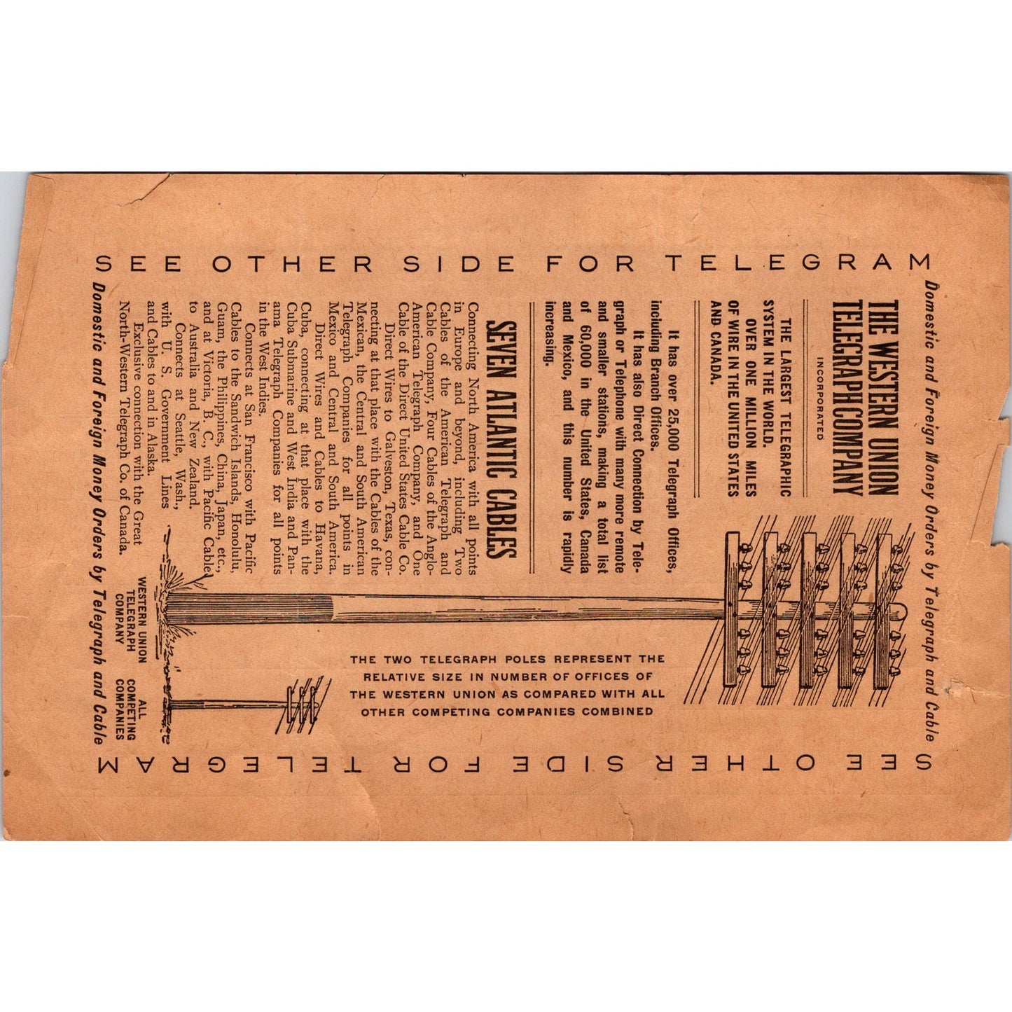 1913 Western Union Telegraph From Rosemount Minnesota to Burlington Iowa AJ4-1