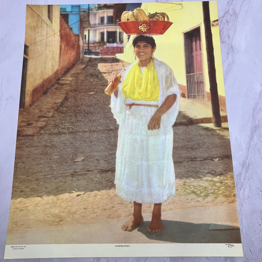 Marchantita - Retro Mexican Art 11.5x14.5" Art Print V22