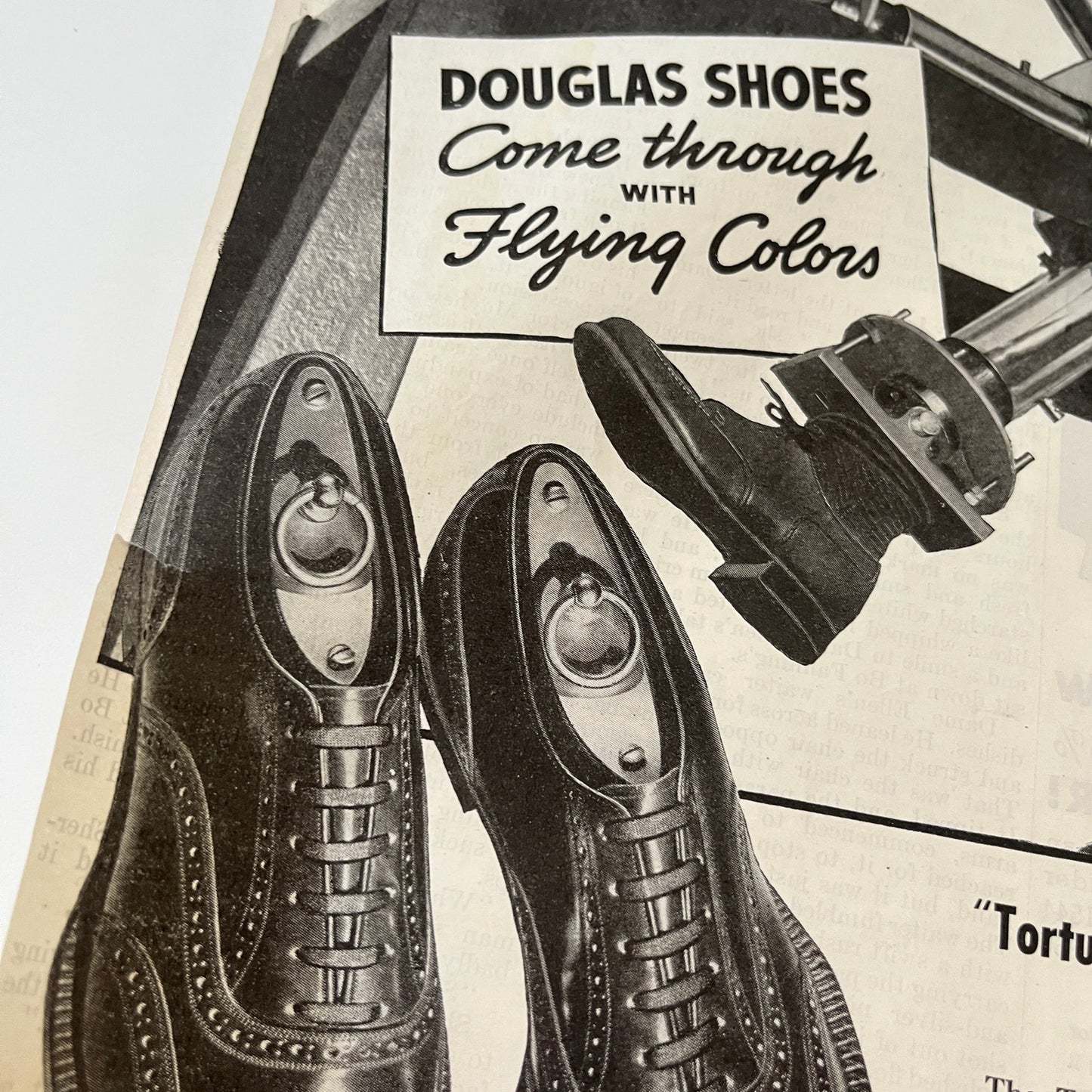 W. L. Douglas Shoe Company - All Leather Construction Brockton MA 1937 Ad SV1-6