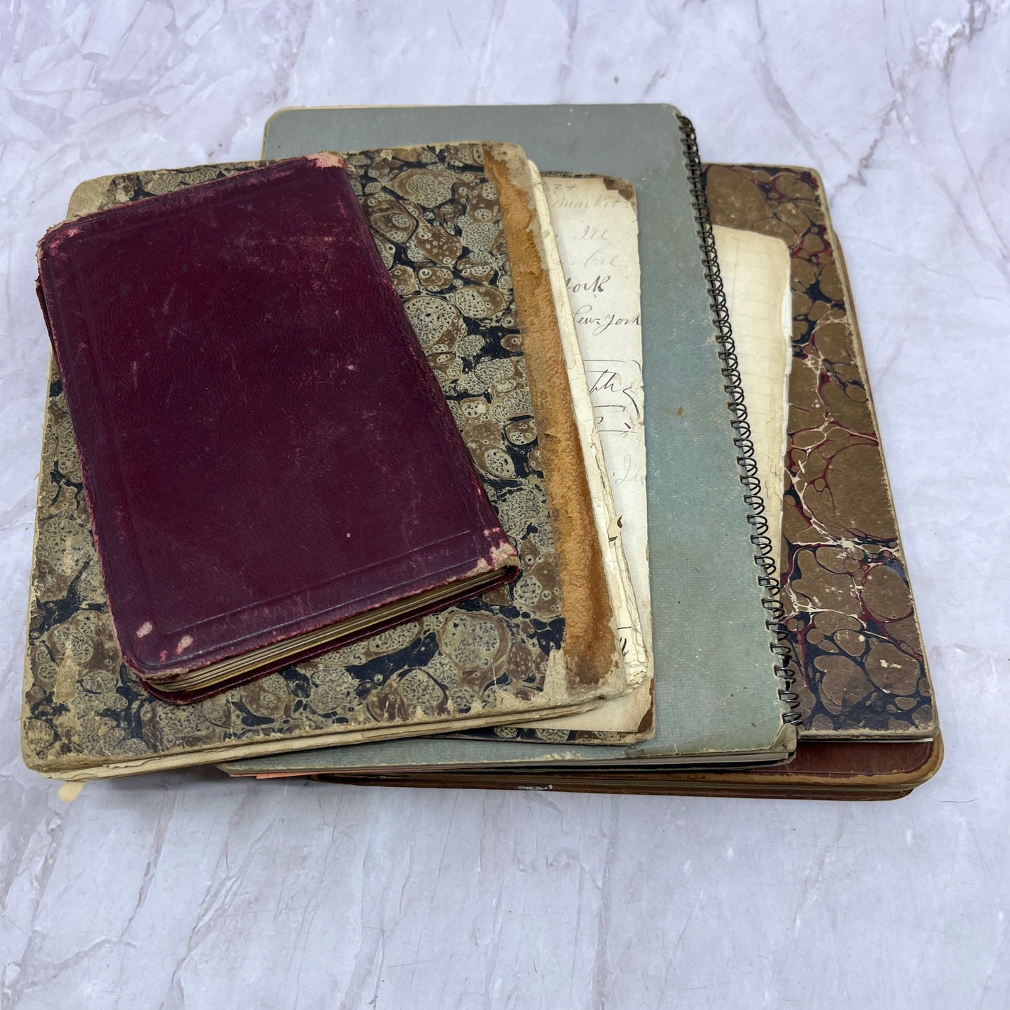 Lot of 1800s Log Books J.E. Witmer II, Ross Witmer TH9