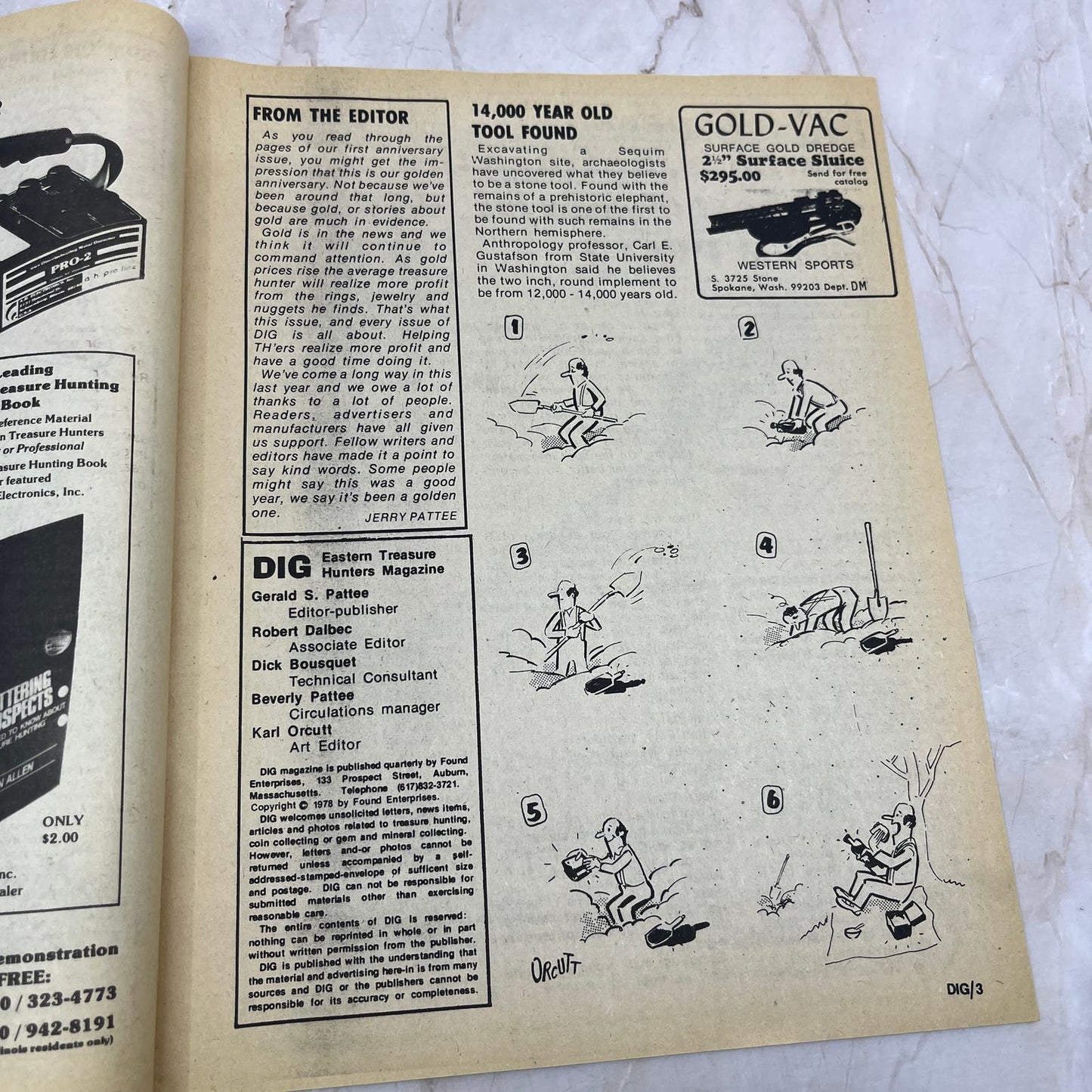 1978 Summer - DIG Eastern Treasure Hunters Magazine - Coins Bottles Gems M18