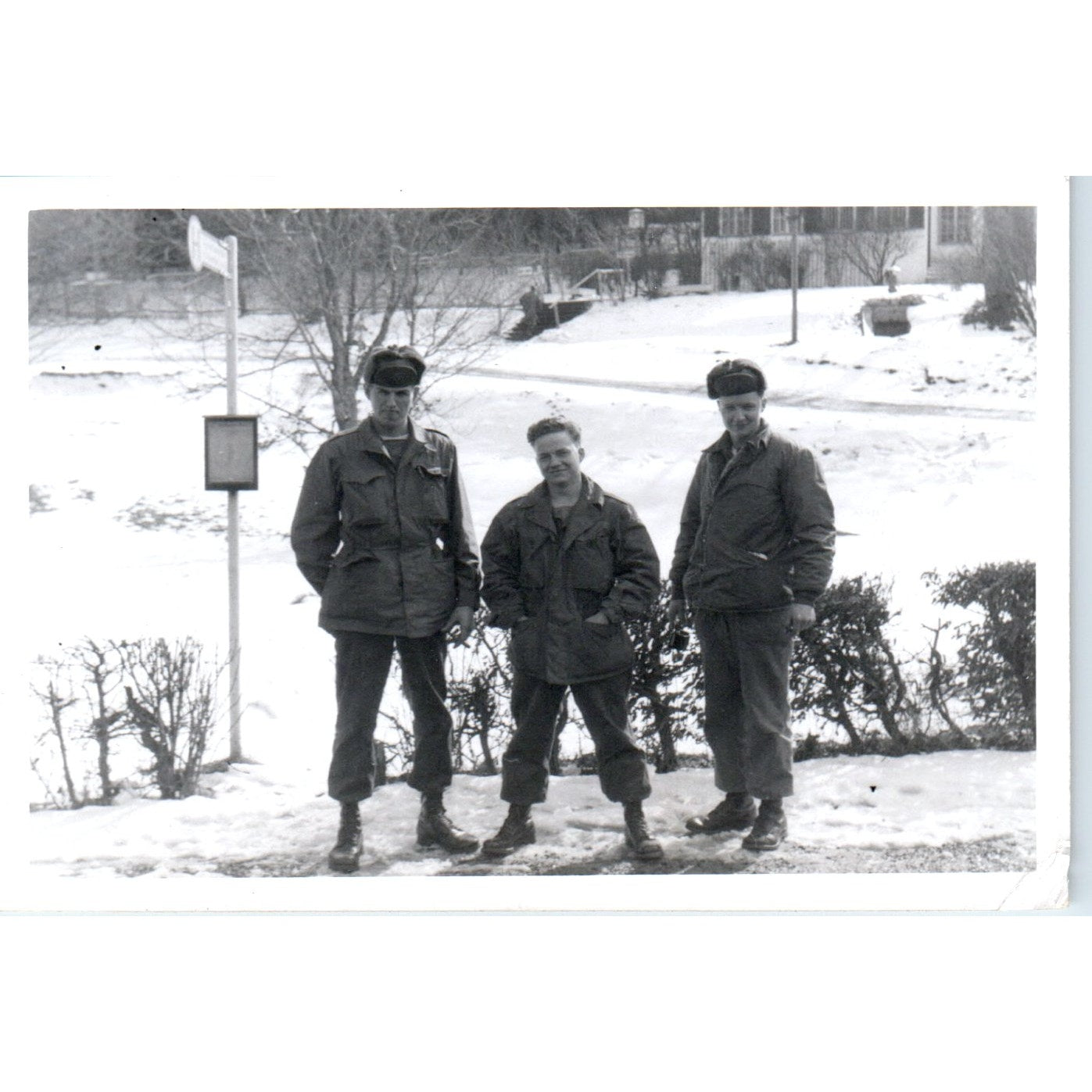 US Army Soldiers Kitchen, Martin, Emily Postwar Germany c1954 Army Photo AF1-AP6