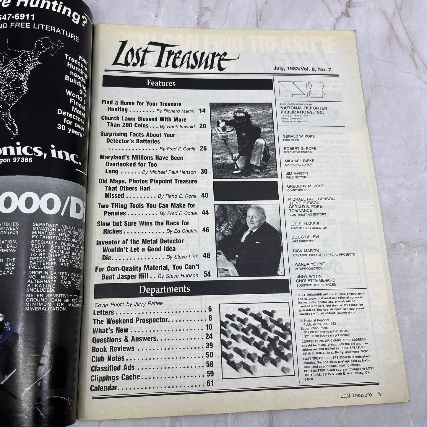 1983 July - Lost Treasure Magazine - Treasure Hunting Gold Prospecting M15