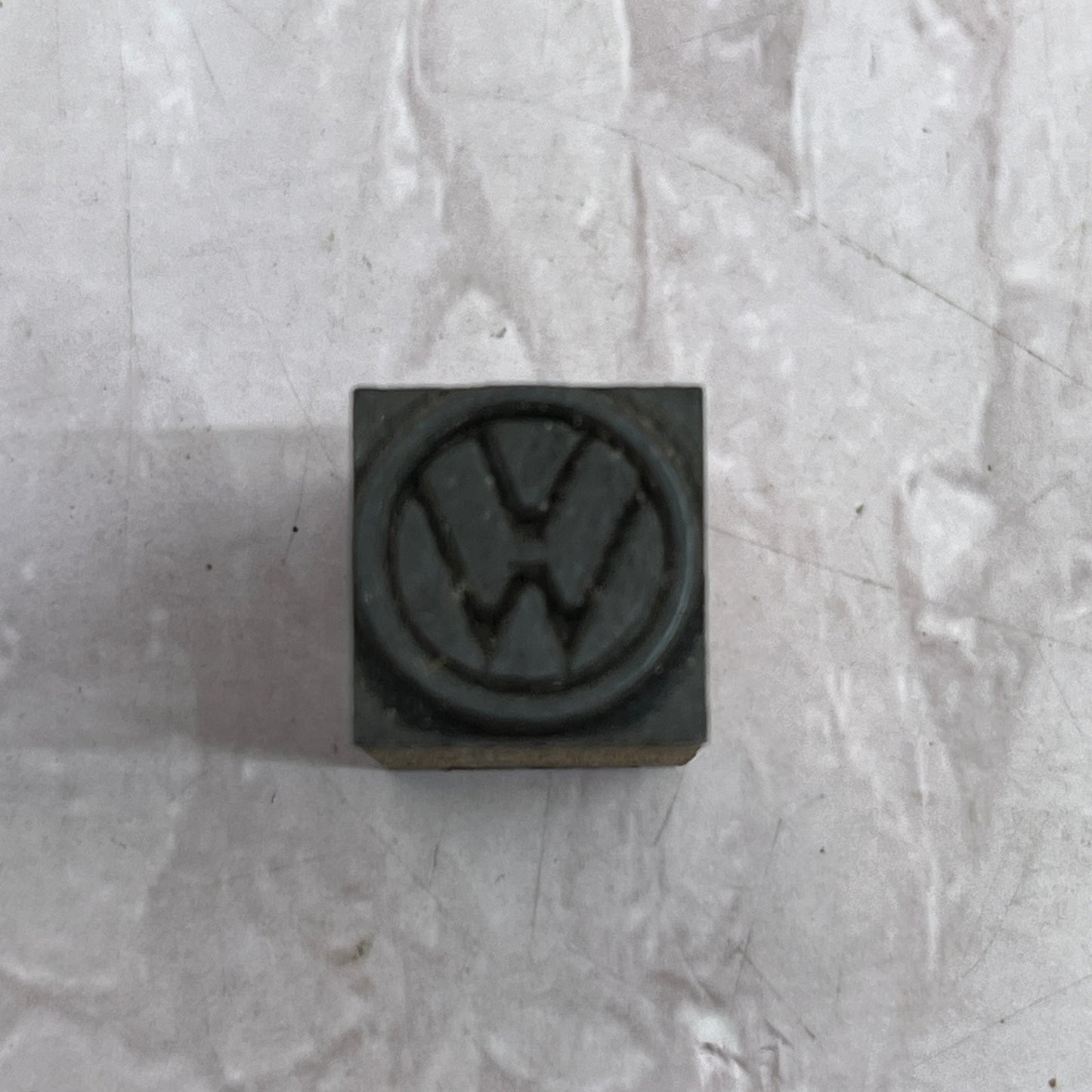 VW Volkswagen Logo Vintage Letterpress Printers Block Plate SF5-S