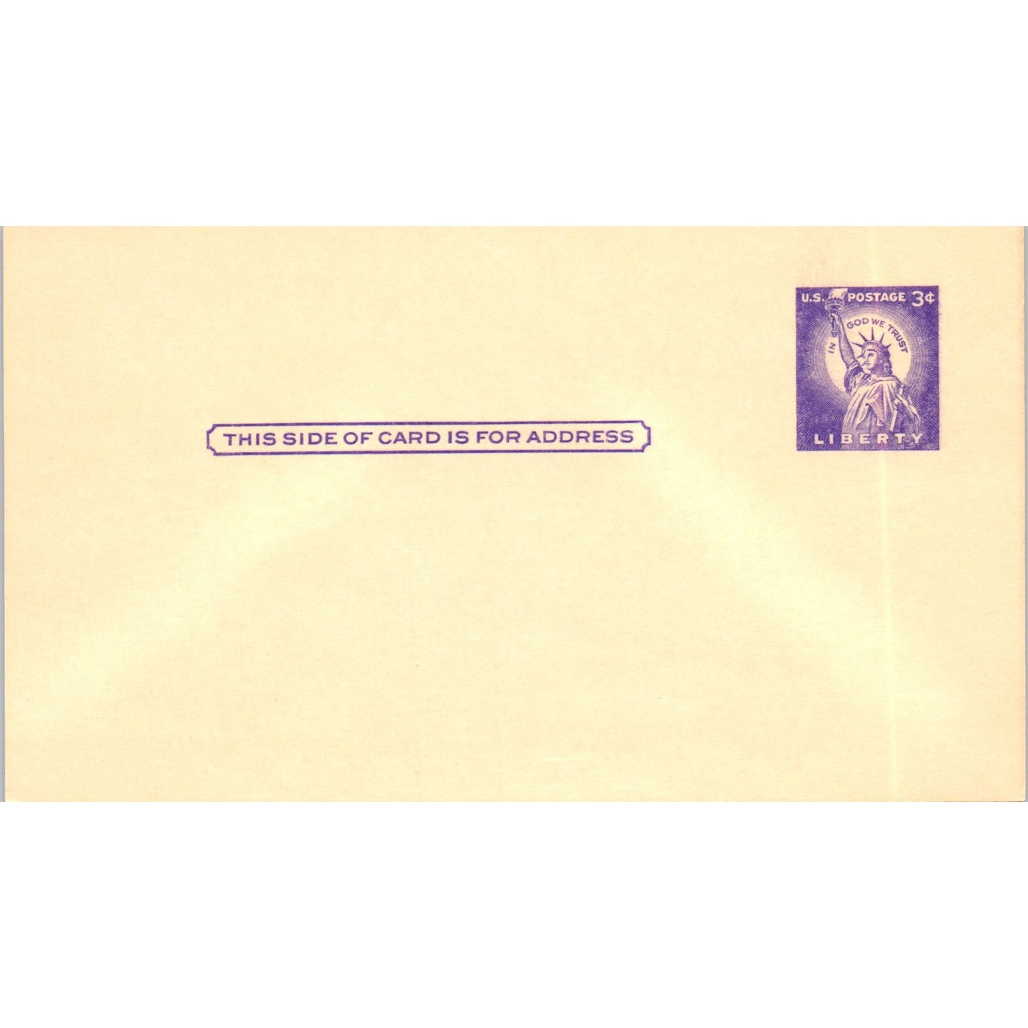 1960s New Telephone Number Unposted Blank Postal Mailing Card PE4