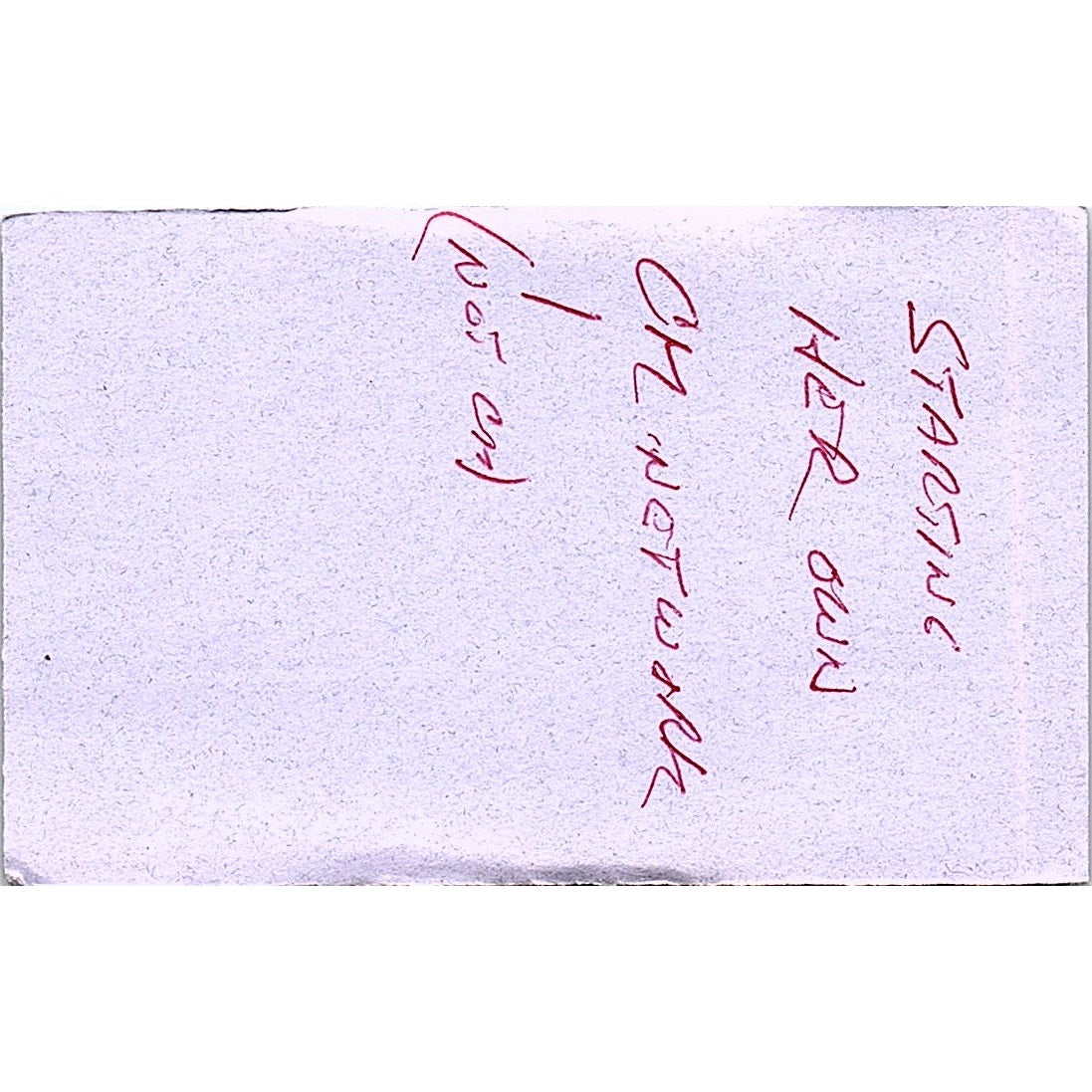 Boston Ivy Wendy Morales Shoreline WA Vintage Business Card TH2-B1