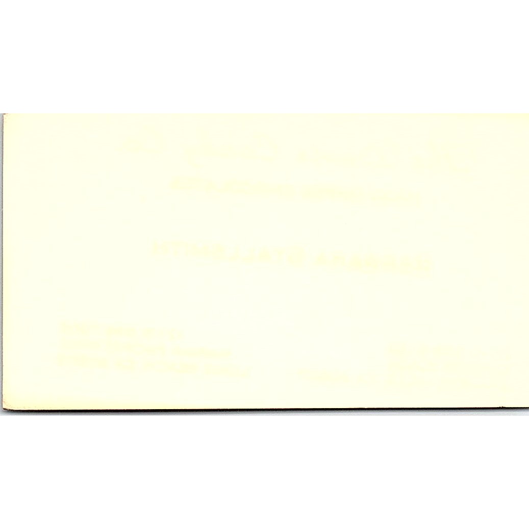 Mortensen's Danish Bakery Solvang CA Vintage Business Card SD9-B10