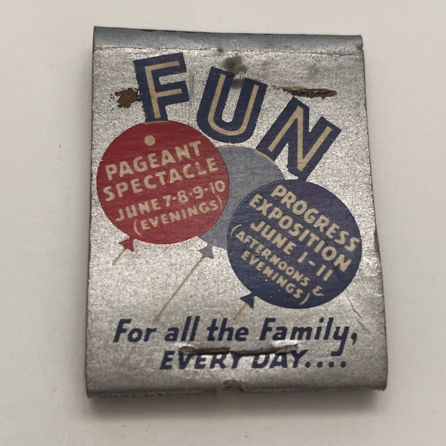 New Haven CT 300th Birthday Party Vintage Matchbook Cover TB8-MB2-4