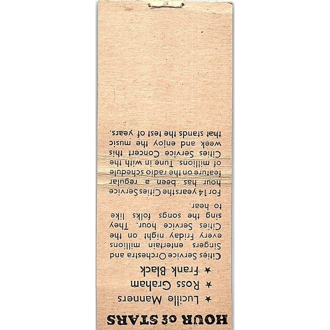 Club Gables Tavern Emil Niemi Withee WI Vintage Matchbook Cover SC7-Y11