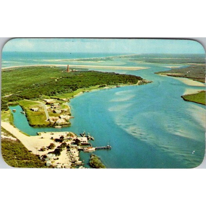 Inlet Harbor Fishing Trips Daytona Beach Redwood Wharton Business Card AI9-M28