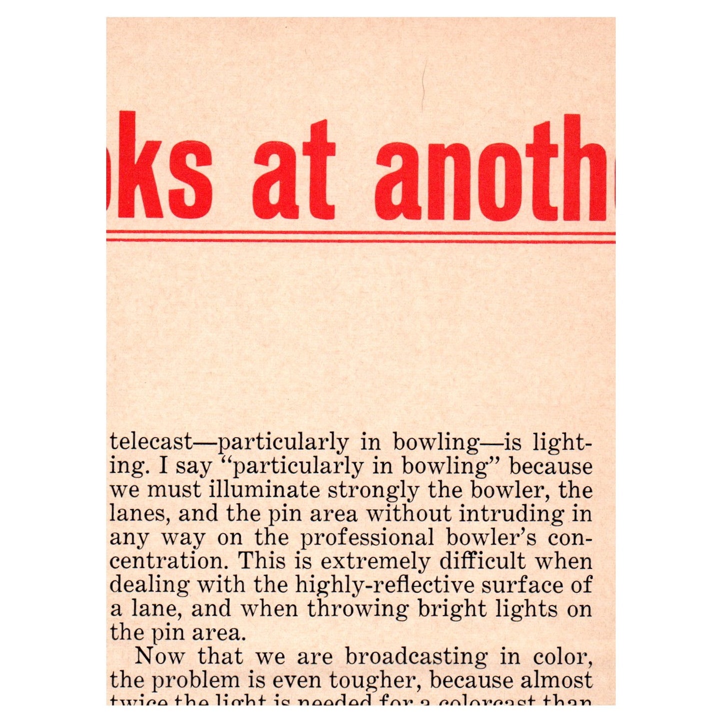 PBA Top Stars - Jack Wert Akron OH 1969 Bowling Program Ad AF6-1