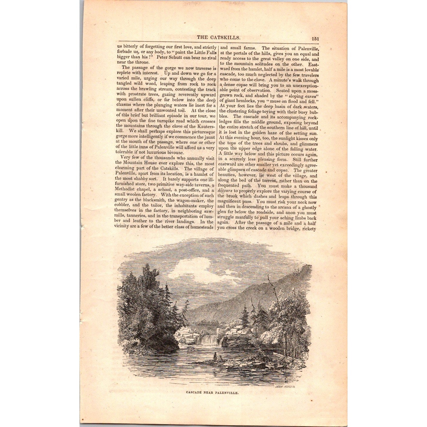 The Catskills by T. Addison Richards - 7 Pages 1854 Article I19