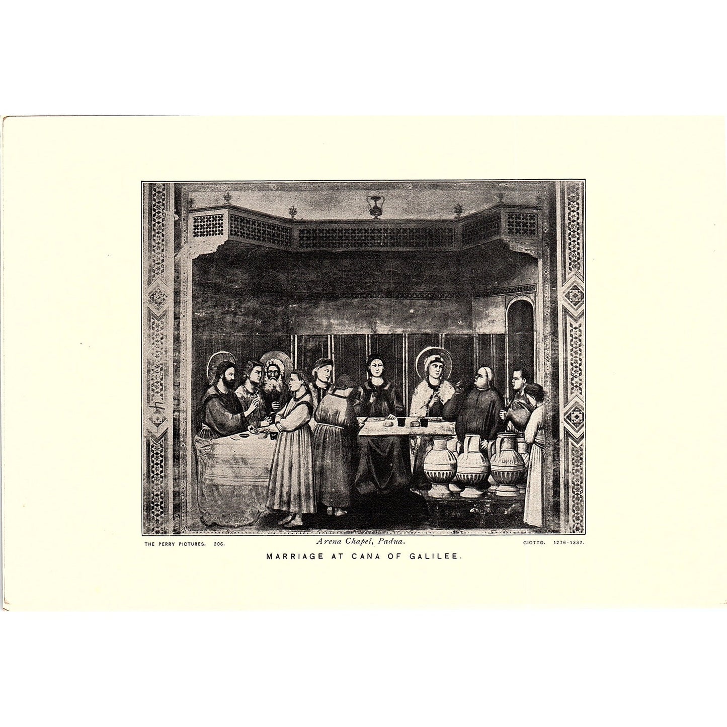 Marriage at Cana of Galilee Perry Pictures Litho Vintage Art Print 5x7 V12