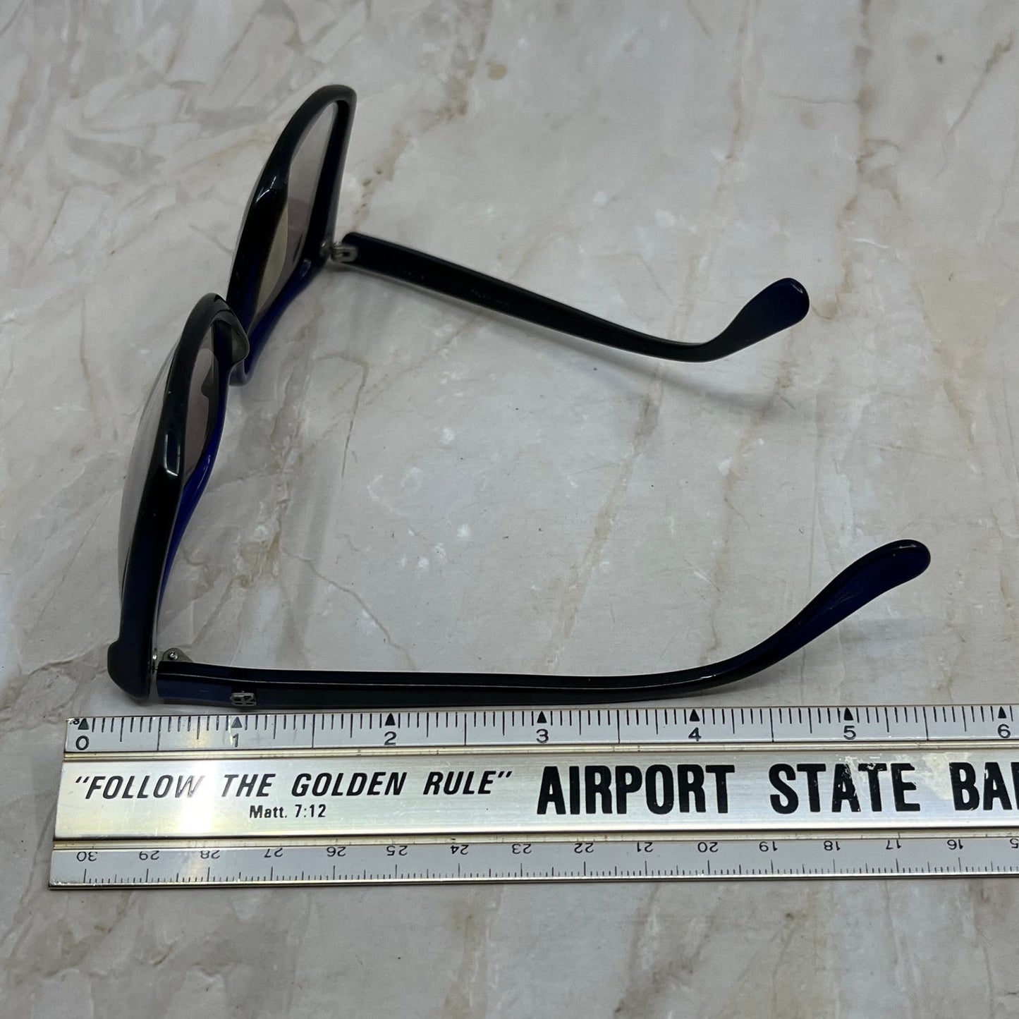 Retro Oversize Renato Balestra RB-1040 Blue Sunglasses Eyeglasses Frame TD5G3-1