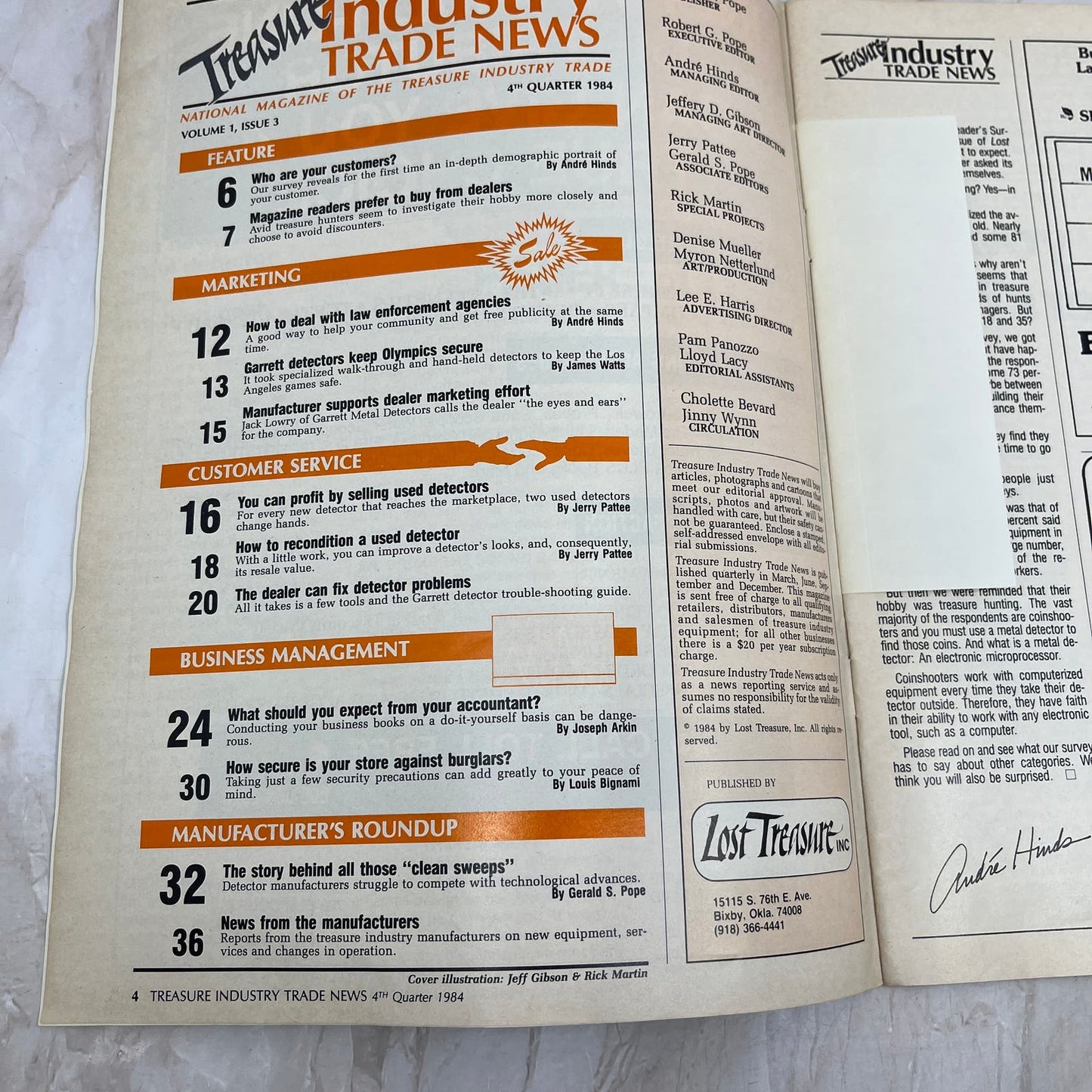 1984 4th Quarter - Treasure Industry Trade News Magazine - Treasure Hunting M18