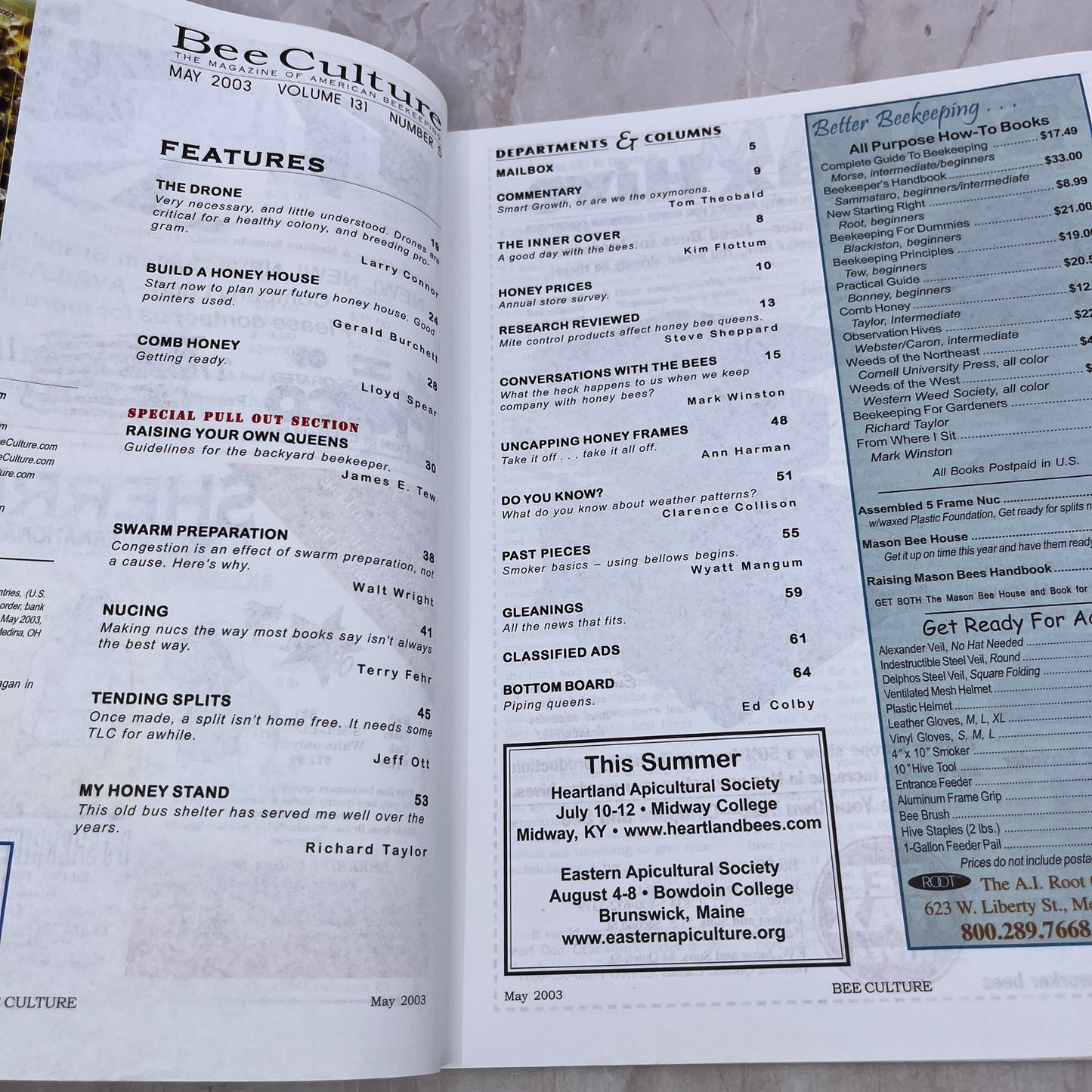 2003 May - Bee Culture Magazine - Bees Beekeeping Honey M32