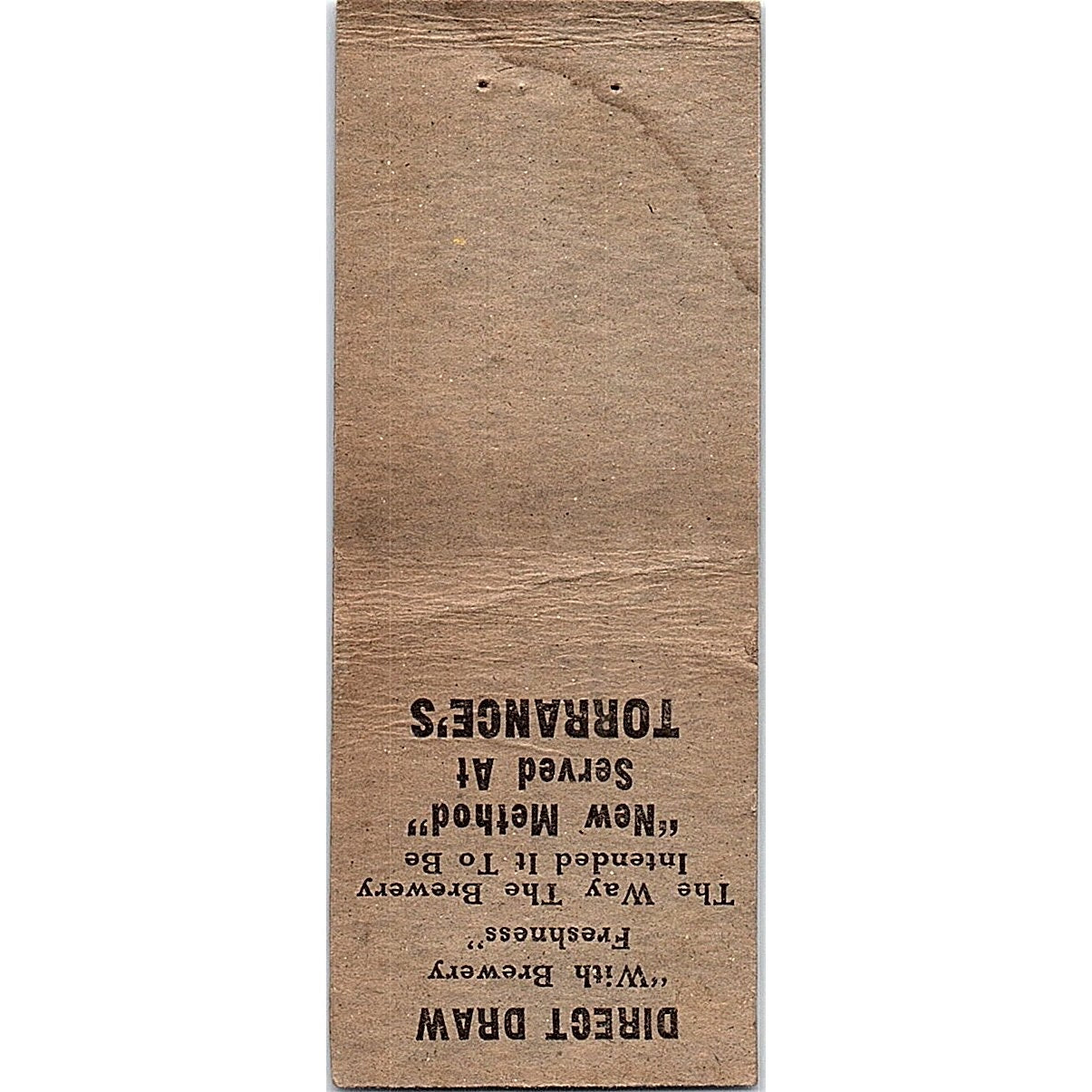 Torrance's Tavern Tower Ave Superior WI Vintage Matchbook Cover SC7-Y6